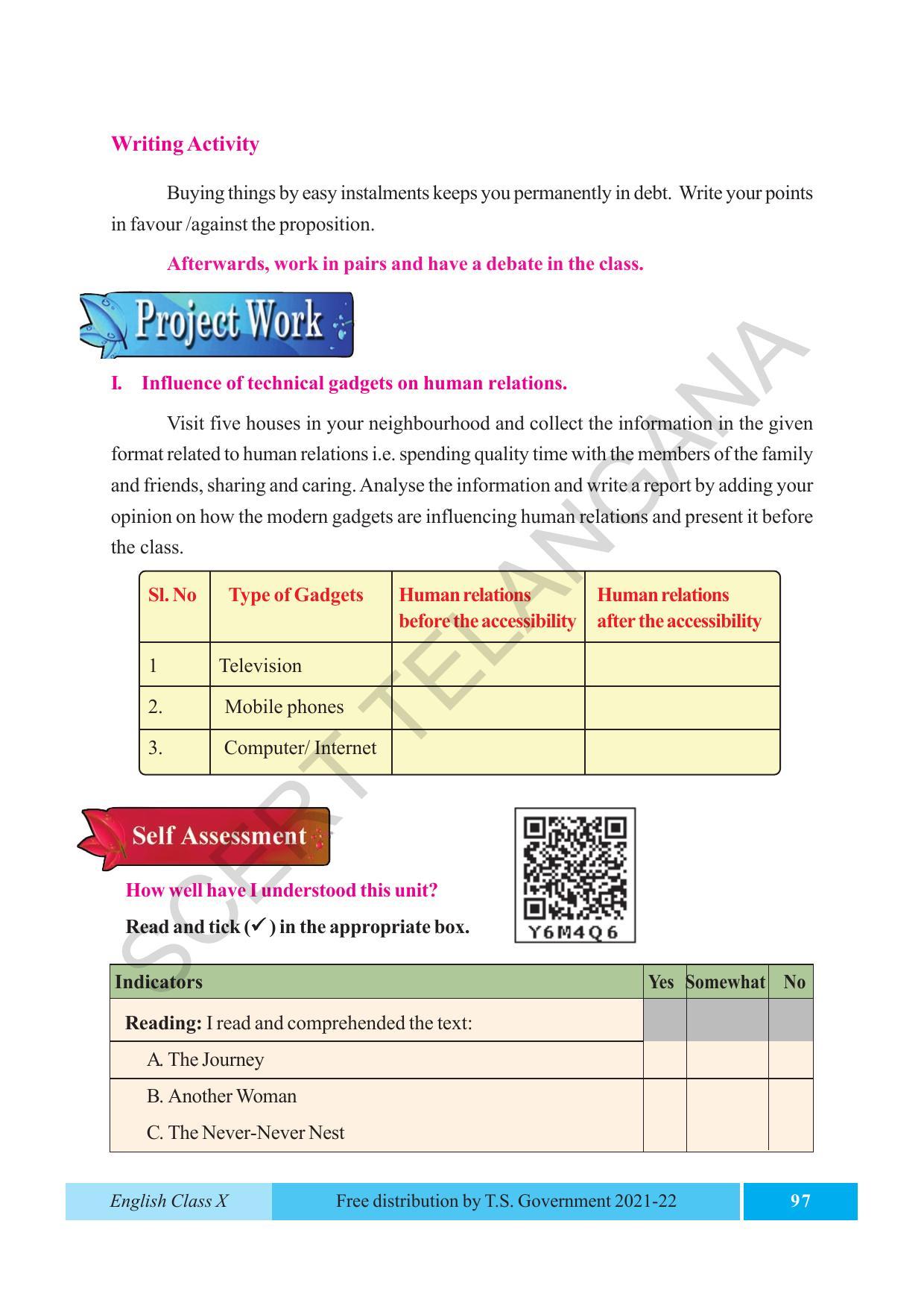 TS SCERT Class 10 EnglishText Book - Page 107