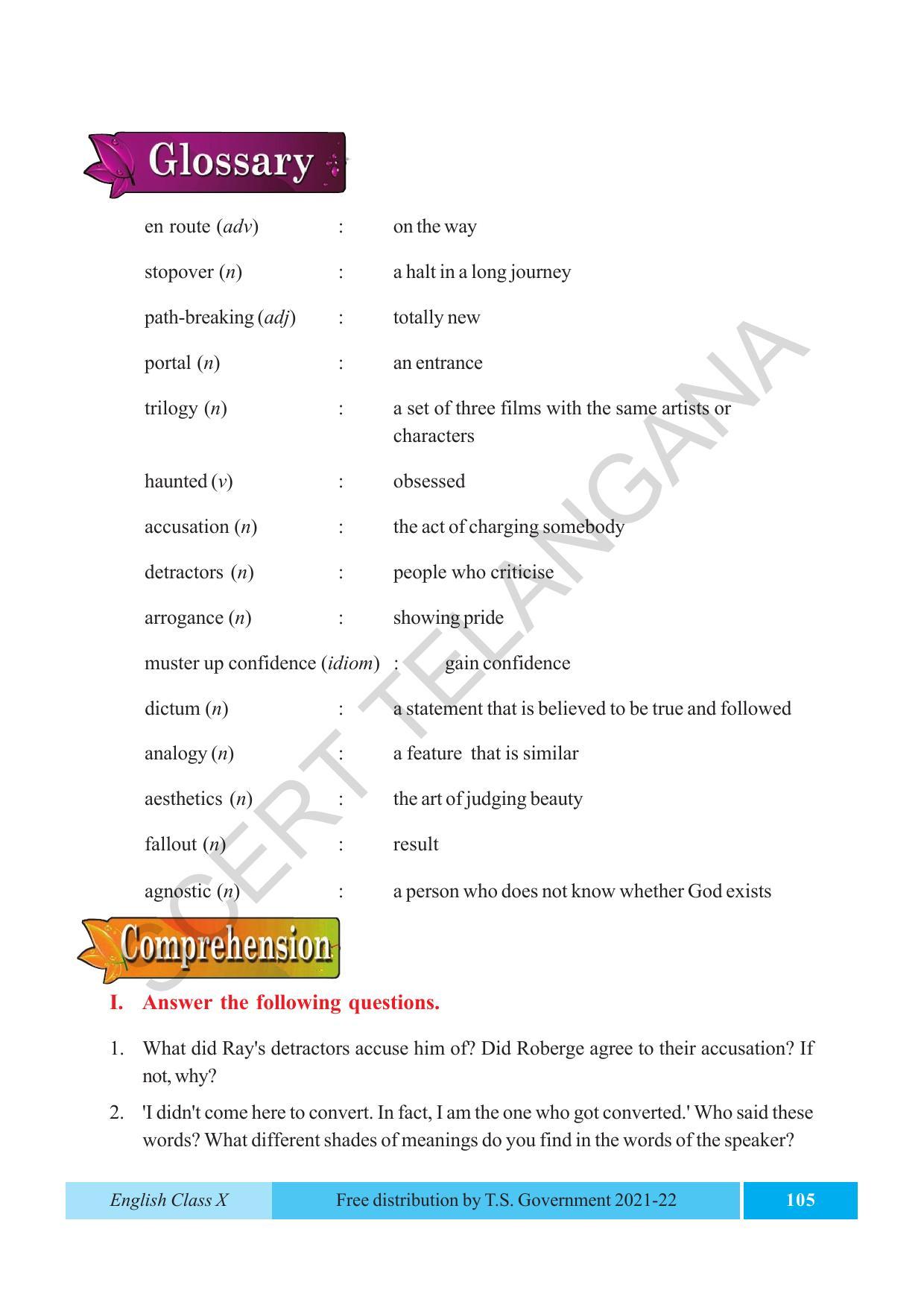 TS SCERT Class 10 EnglishText Book - Page 115