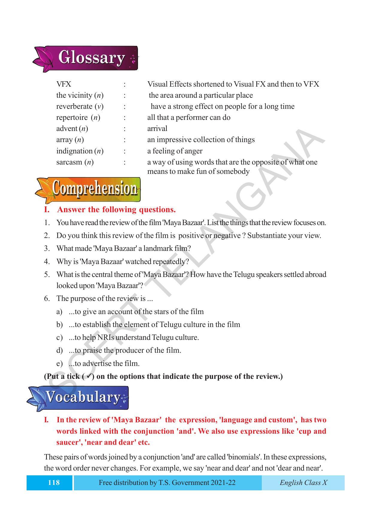 TS SCERT Class 10 EnglishText Book - Page 128