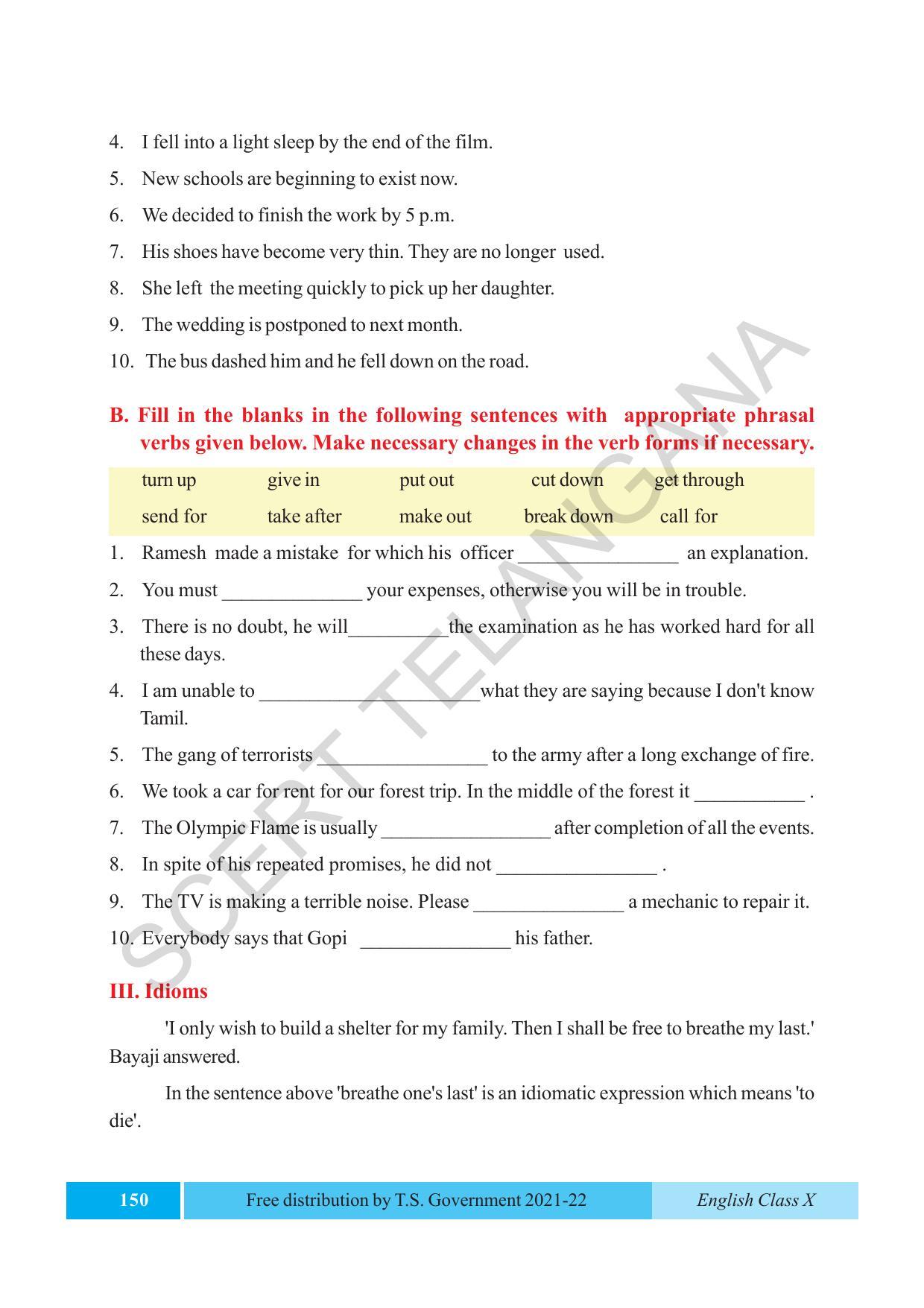 TS SCERT Class 10 EnglishText Book - Page 160