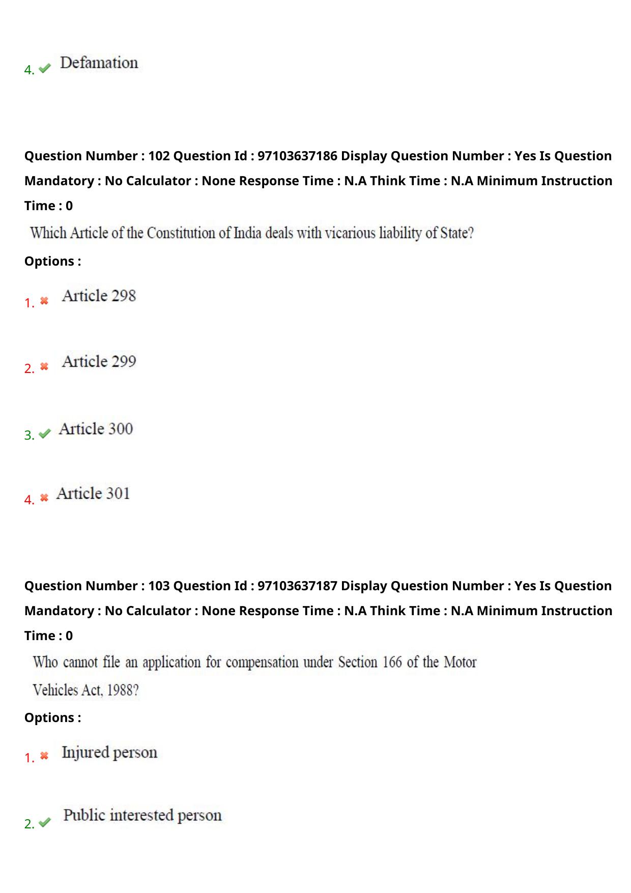 AP RCET 2024 Law Question Paper (04-05-2024 (Saturday) Session-II) - Page 61