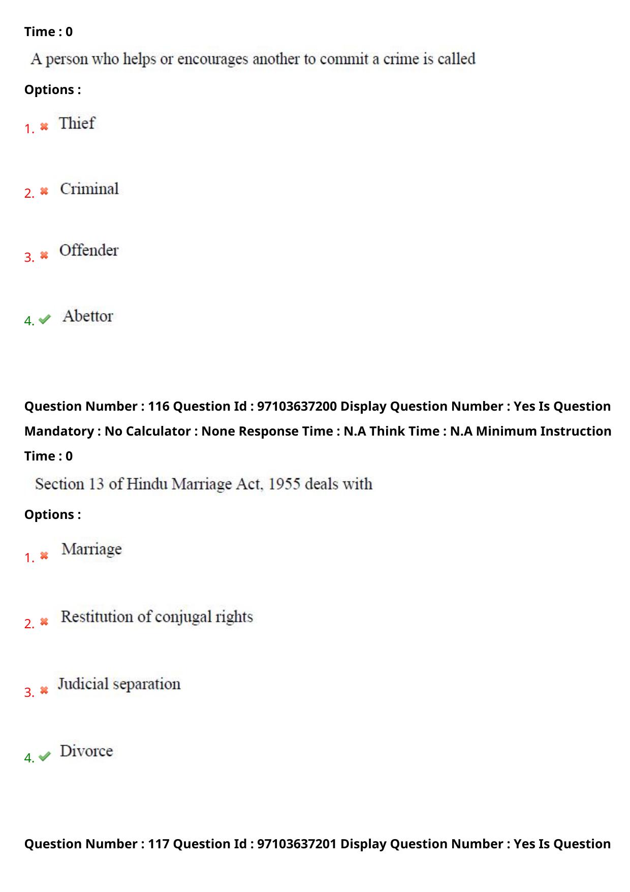 AP RCET 2024 Law Question Paper (04-05-2024 (Saturday) Session-II) - Page 68