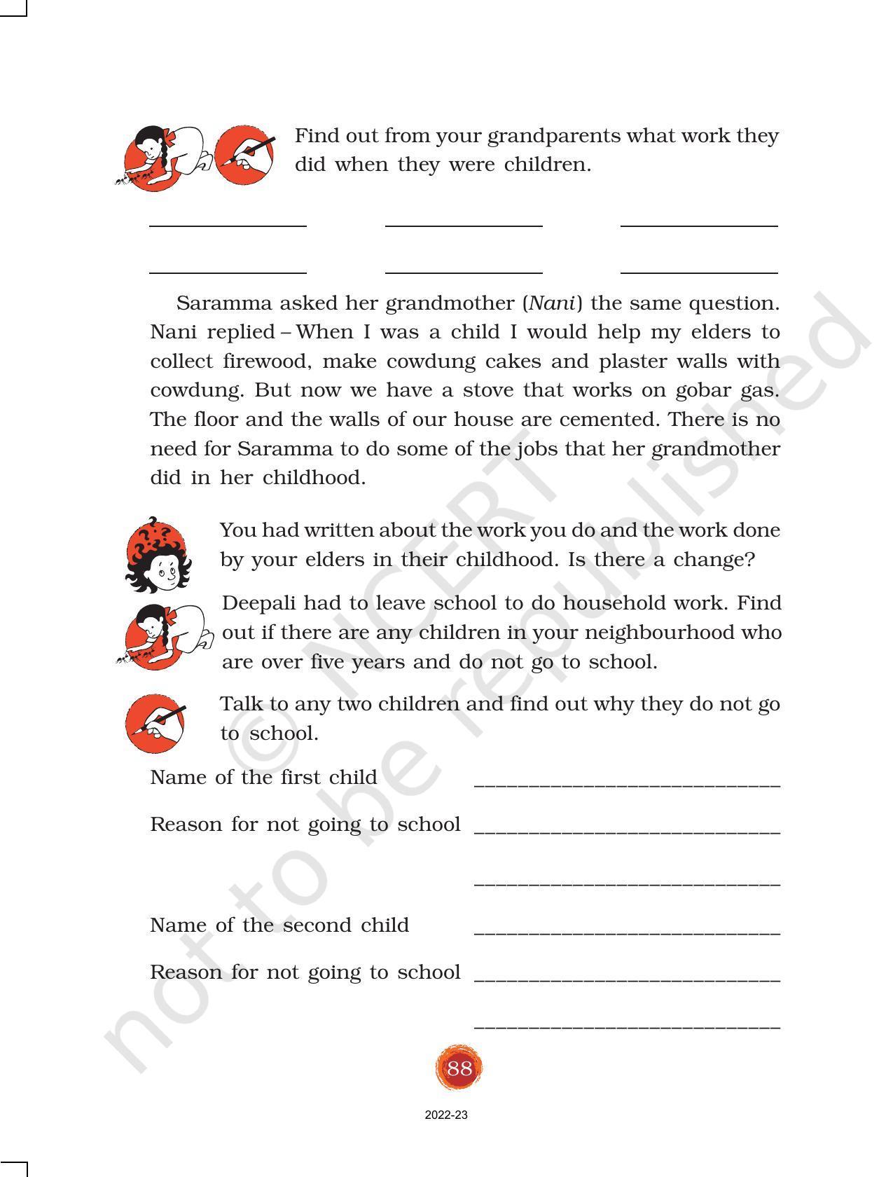 NCERT Book For Class 3 EVS Chapter 12-Work We Do - IndCareer Schools