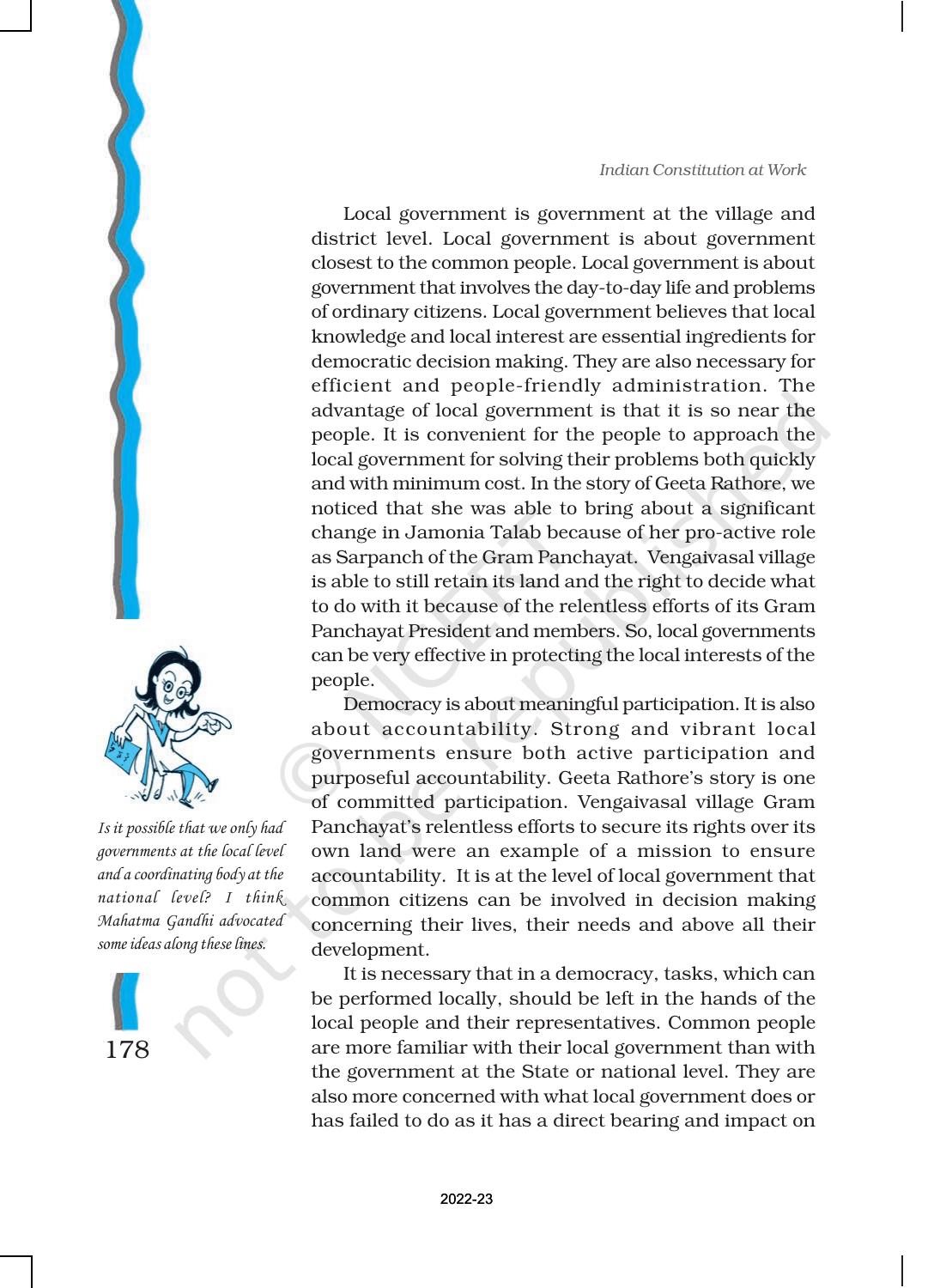 NCERT Book for Class 11 Political Science (Indian Constitution at Work) Chapter 8 Local Governments - Page 3