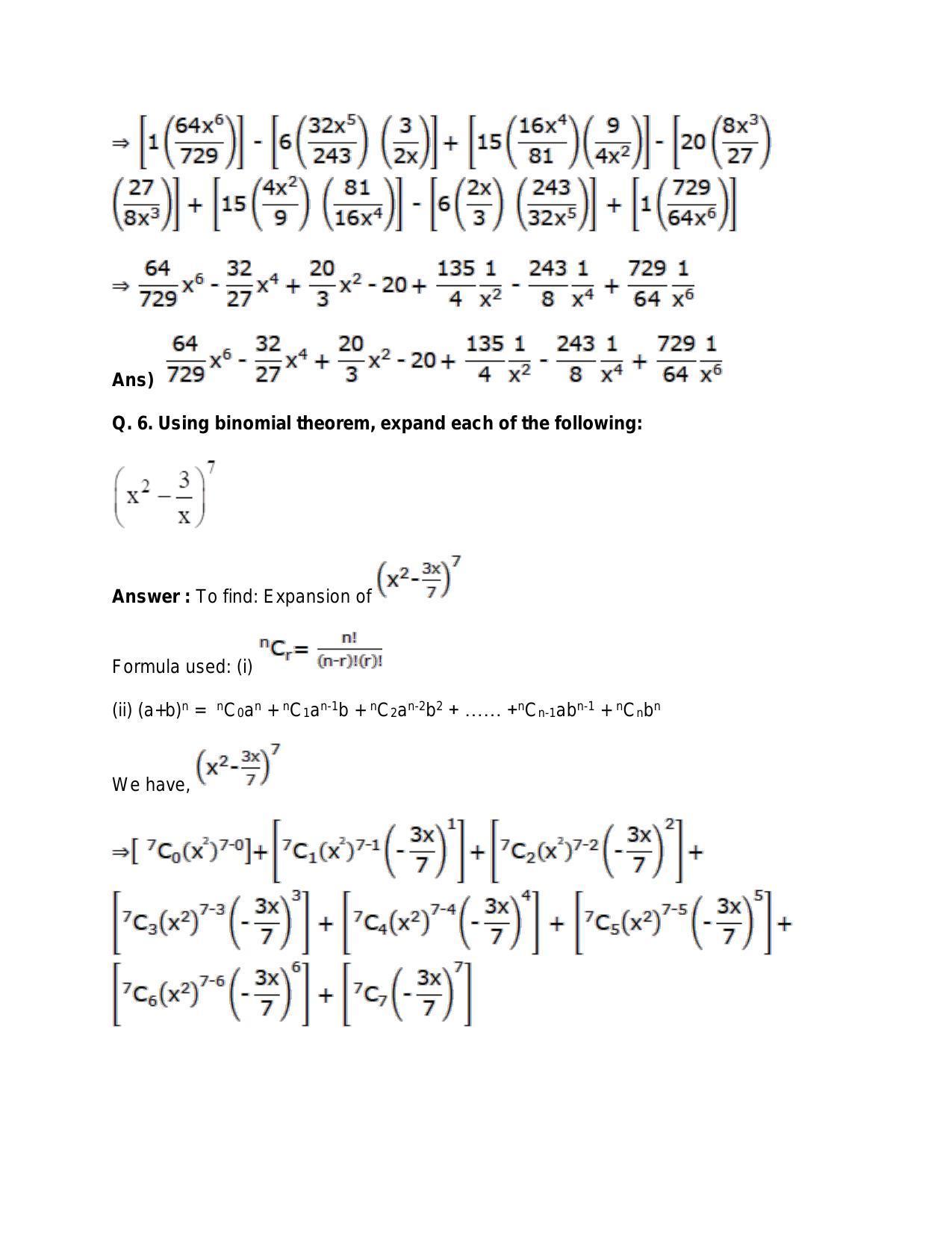 Chapter 10: Binomial Theorem: RS Aggarwal Class 11 Solutions  - Page 5