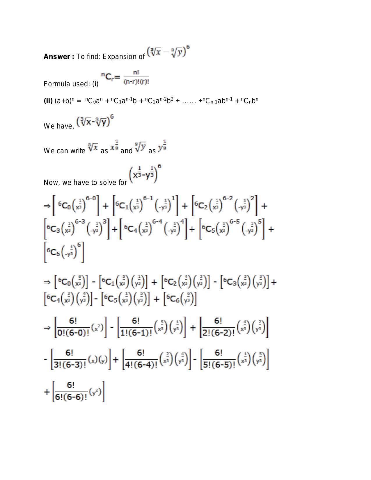 Chapter 10: Binomial Theorem: RS Aggarwal Class 11 Solutions  - Page 9