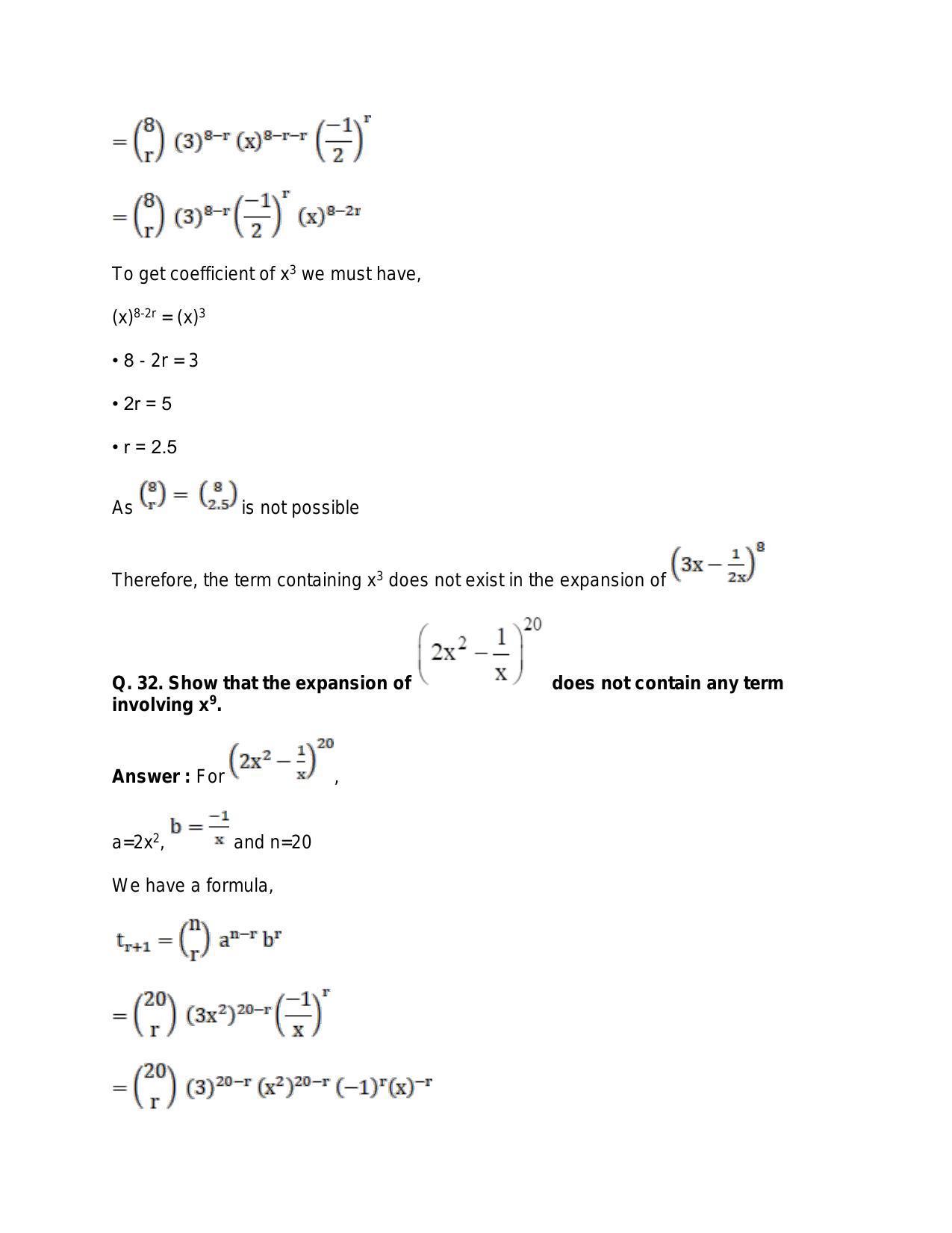 Chapter 10: Binomial Theorem: RS Aggarwal Class 11 Solutions  - Page 42