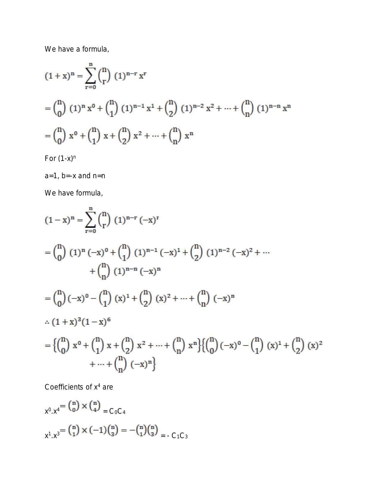 Chapter 10: Binomial Theorem: RS Aggarwal Class 11 Solutions  - Page 74