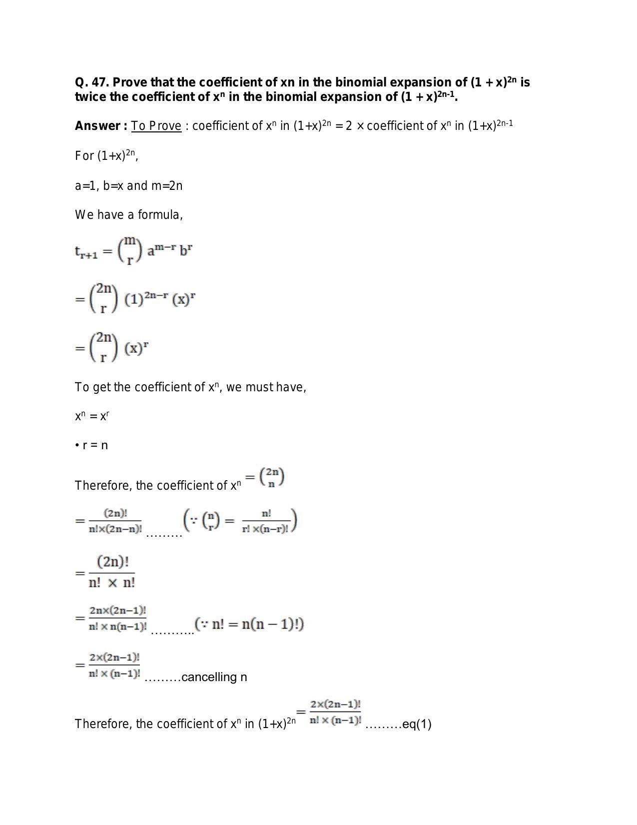 Chapter 10: Binomial Theorem: RS Aggarwal Class 11 Solutions  - Page 76