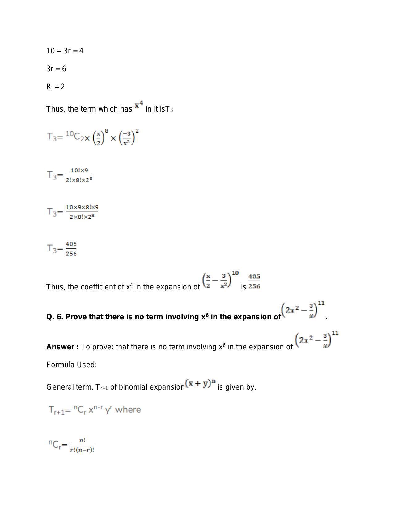 Chapter 10: Binomial Theorem: RS Aggarwal Class 11 Solutions  - Page 85