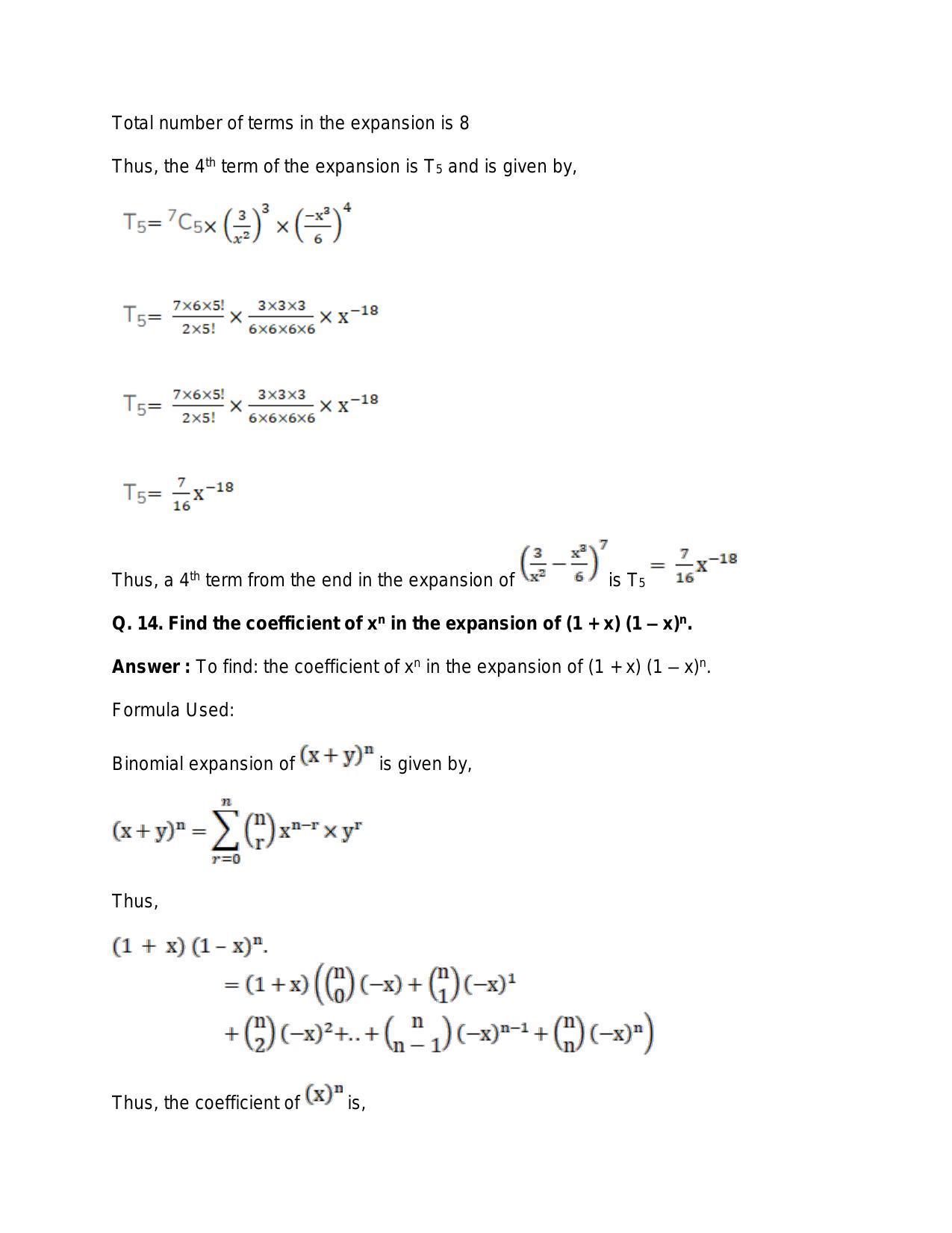 Chapter 10: Binomial Theorem: RS Aggarwal Class 11 Solutions  - Page 93