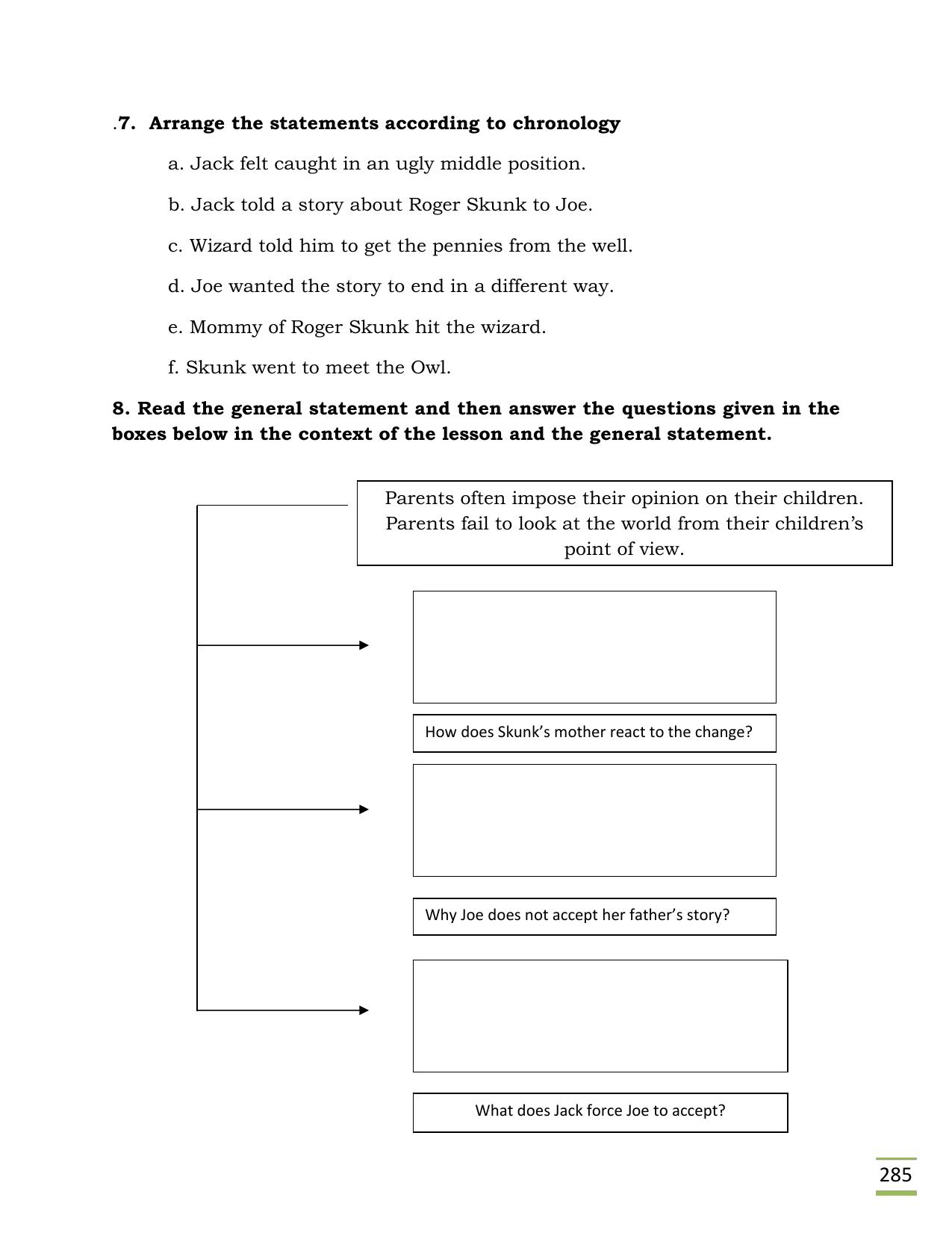 CBSE Worksheets for Class 11 English Should Wizard hit mommy Assignment - Page 3