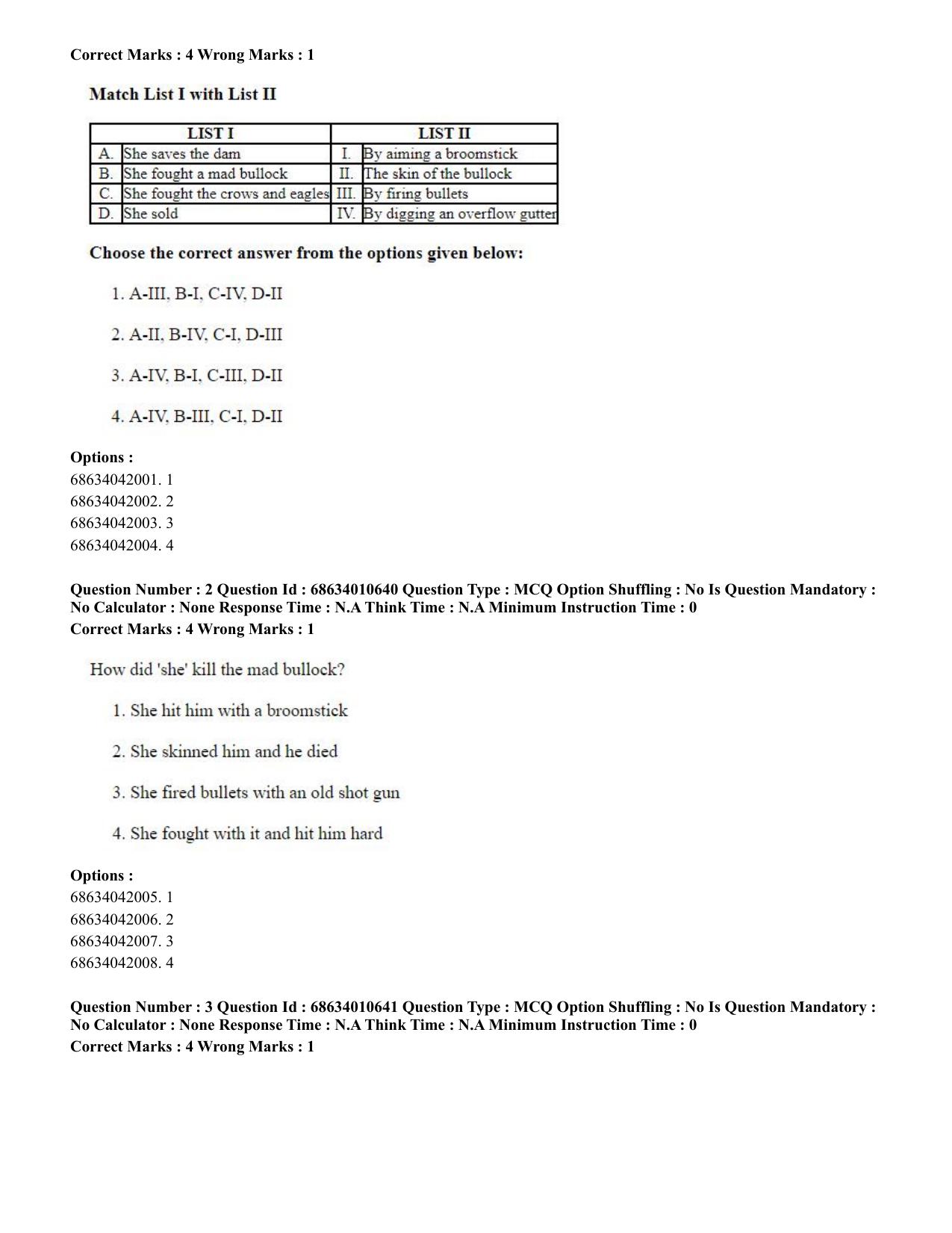 CUET PG 2023:COQP15 – M.Ed. (Eng.)-Shift 1 (09-06-2023) Question Paper - Page 5