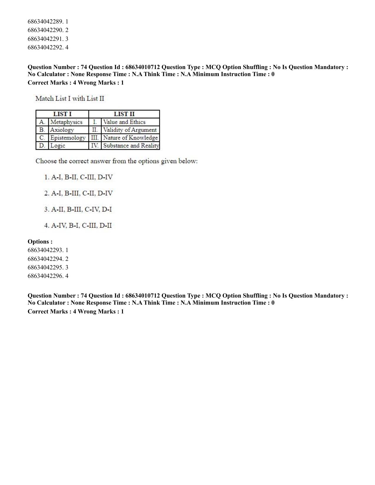 CUET PG 2023:COQP15 – M.Ed. (Eng.)-Shift 1 (09-06-2023) Question Paper - Page 73