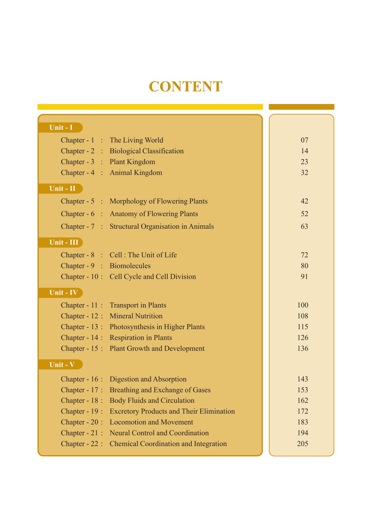 Tripura Board Class 11 Biology English Version Workbooks - Page 5