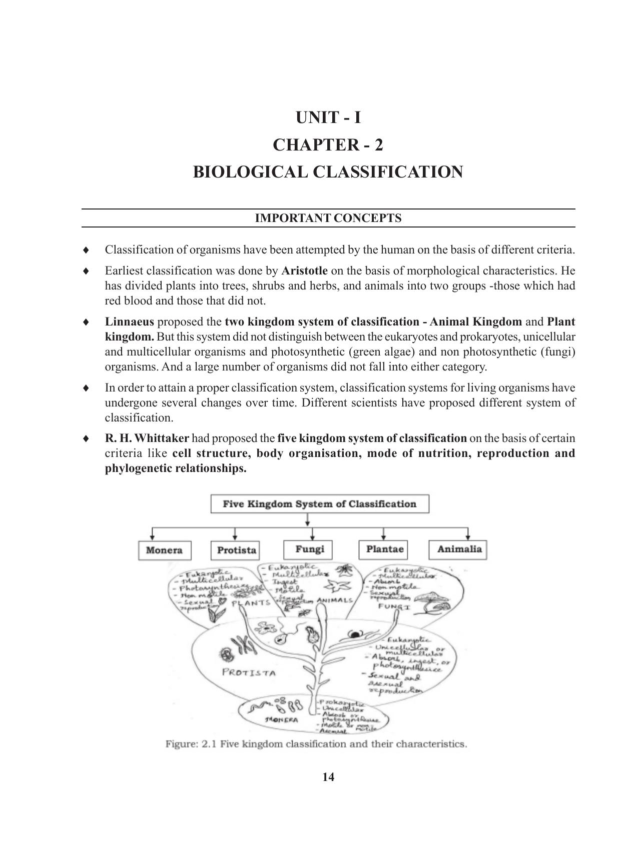 Tripura Board Class 11 Biology English Version Workbooks - Page 14