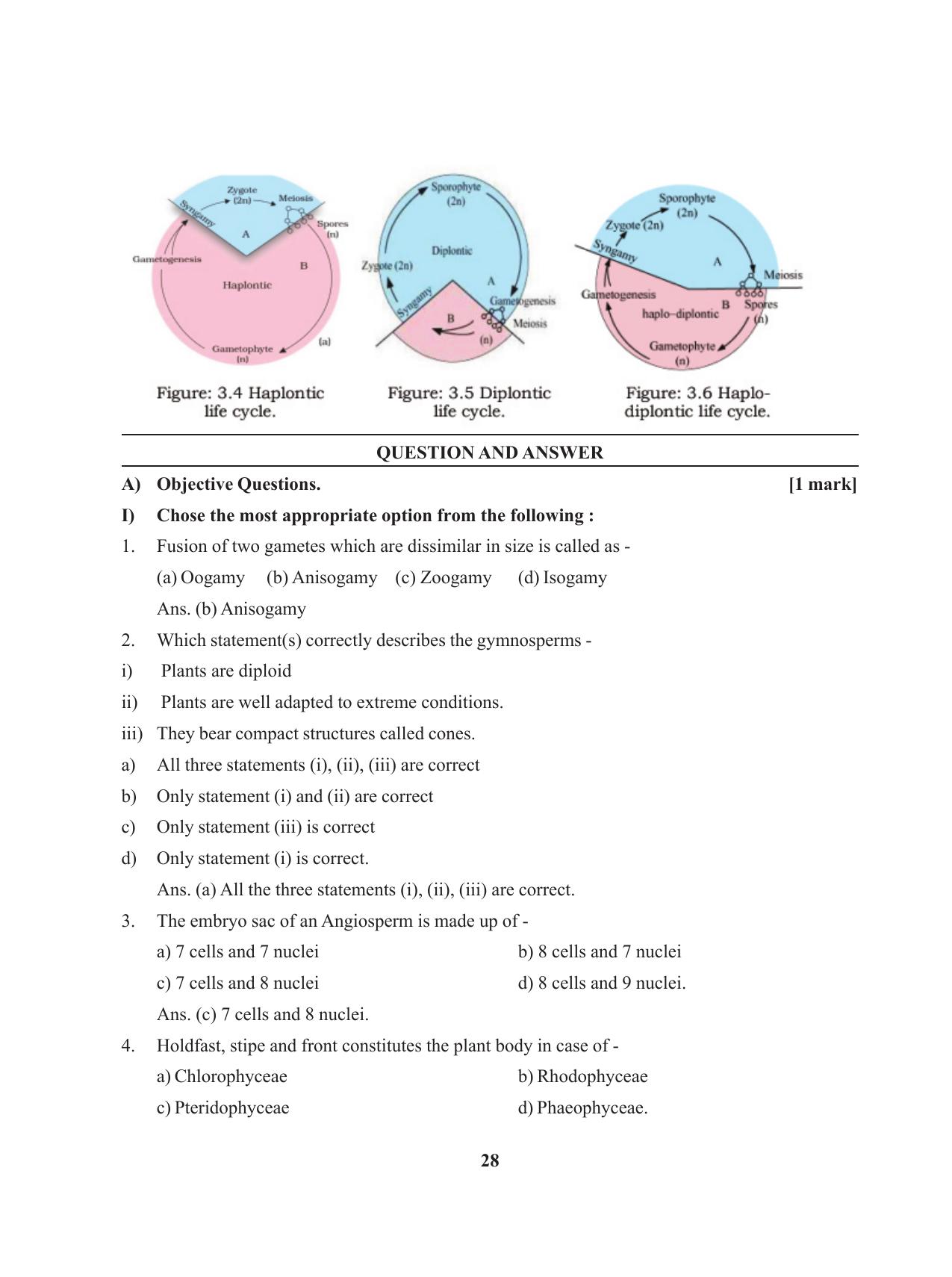 Tripura Board Class 11 Biology English Version Workbooks - Page 28