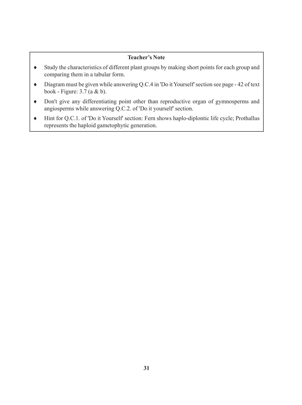 Tripura Board Class 11 Biology English Version Workbooks - Page 31