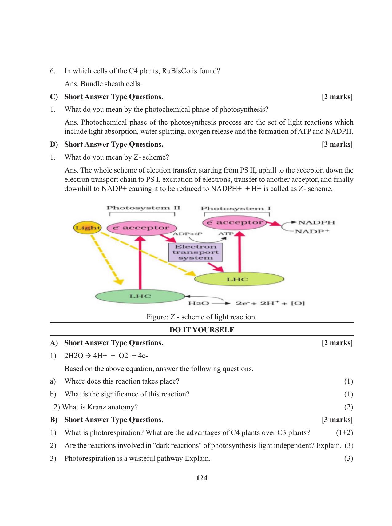 Tripura Board Class 11 Biology English Version Workbooks - Page 124