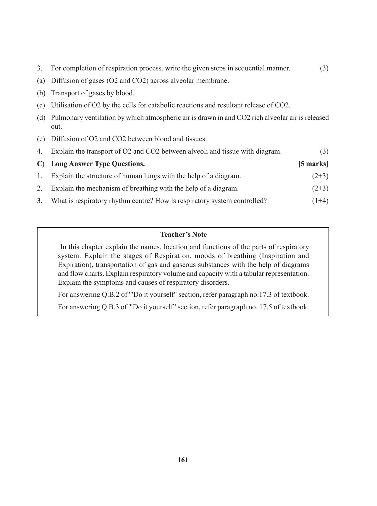 Tripura Board Class 11 Biology English Version Workbooks - Page 161