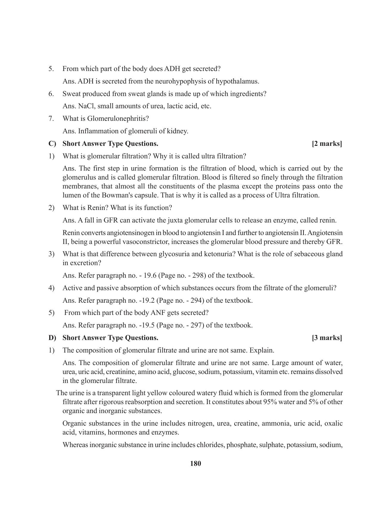 Tripura Board Class 11 Biology English Version Workbooks - Page 180