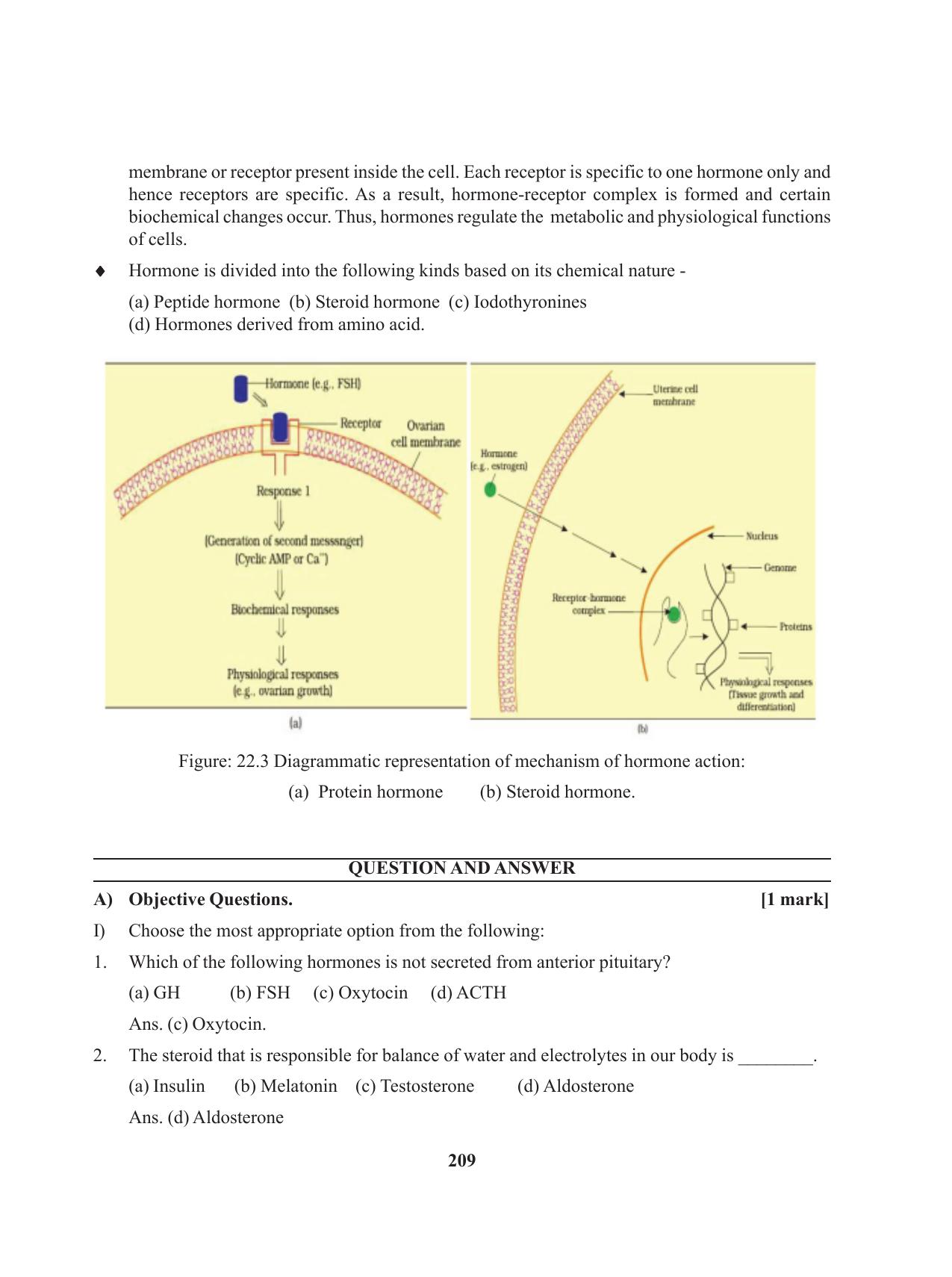 Tripura Board Class 11 Biology English Version Workbooks - Page 209