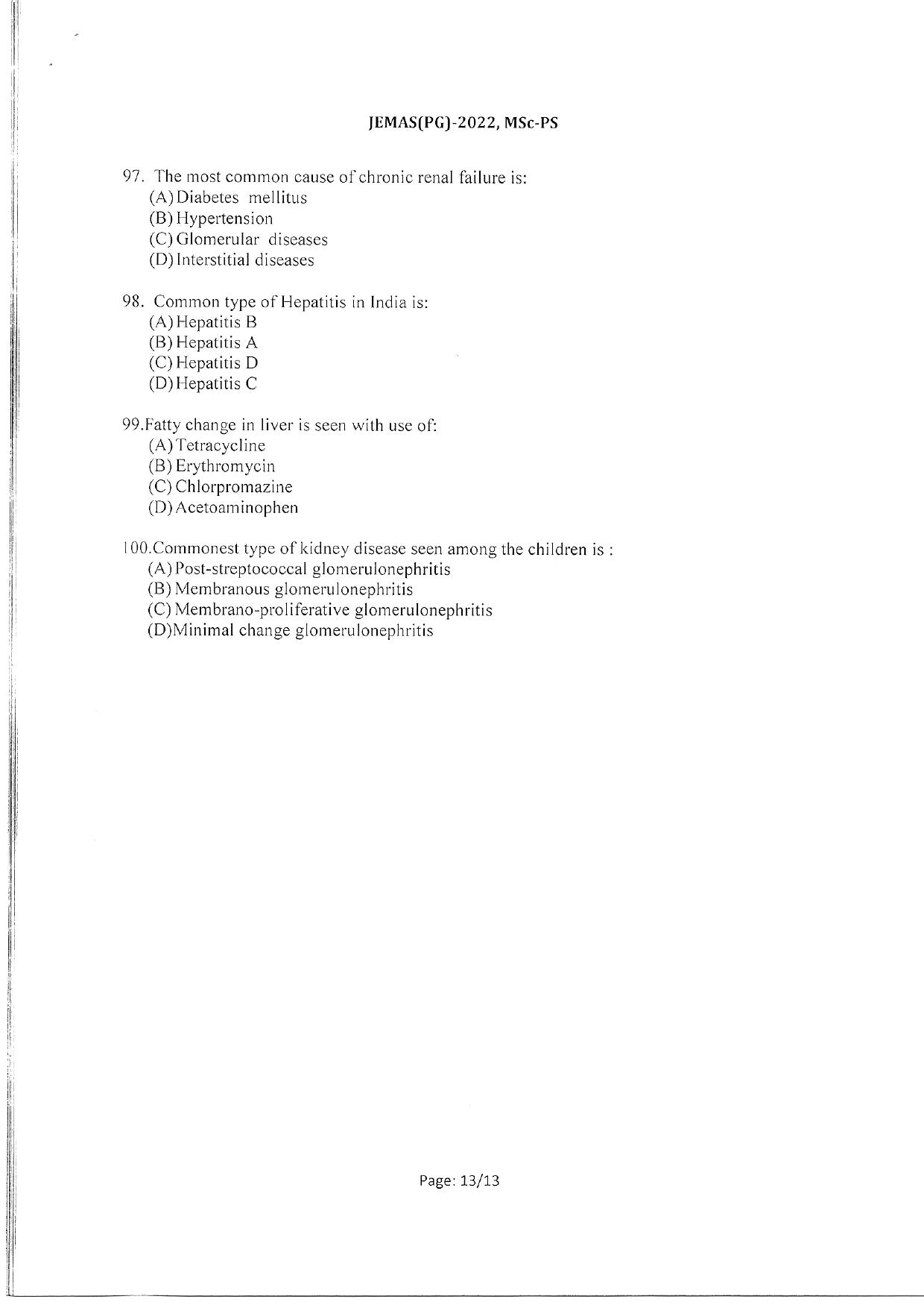 WBJEEB JEMAS (PG) 2022 MSc PS Question Paper - Page 15