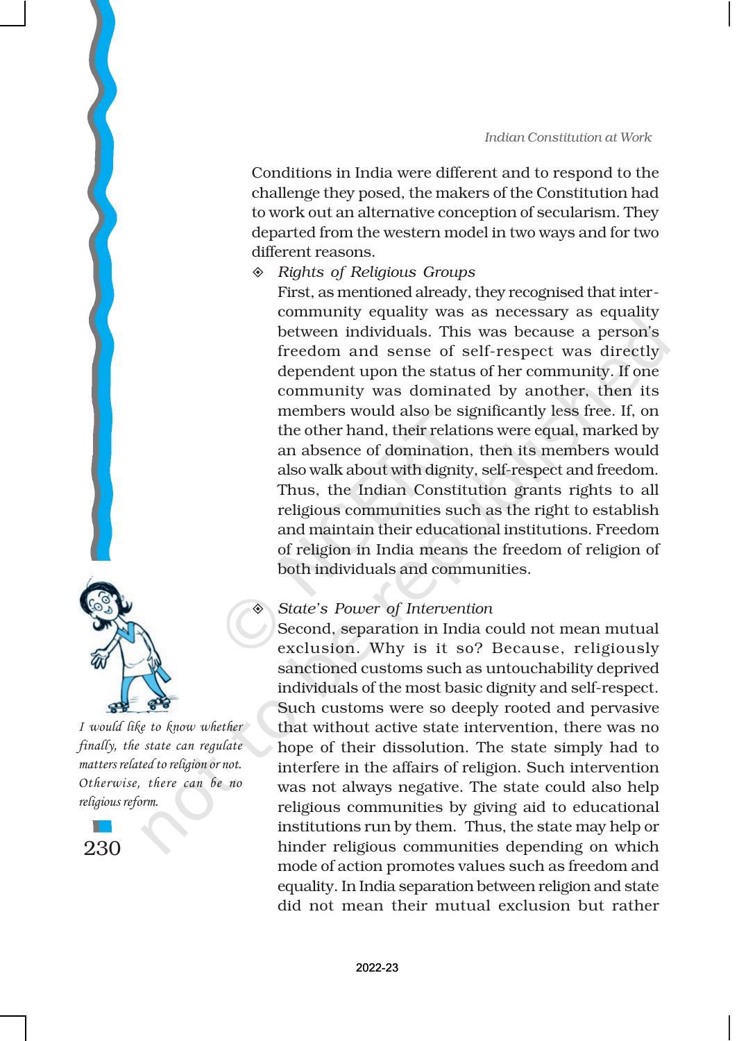 NCERT Book for Class 11 Political Science (Indian Constitution at Work) Chapter 10 The Philosophy of the Constitution - Page 11