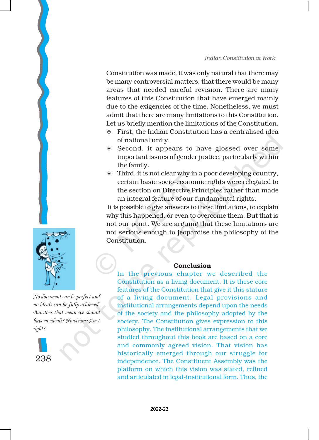 NCERT Book for Class 11 Political Science (Indian Constitution at Work) Chapter 10 The Philosophy of the Constitution - Page 19