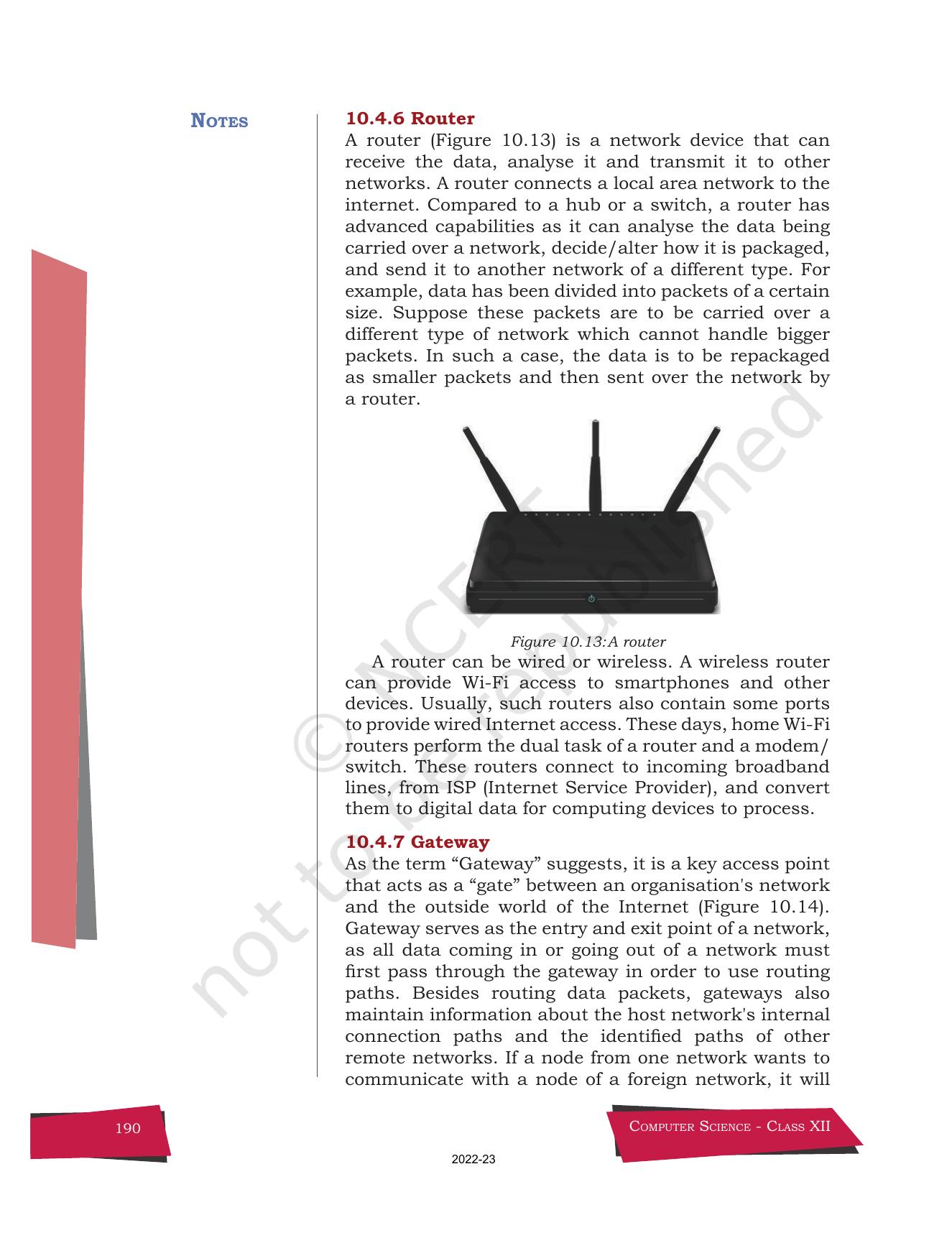 NCERT Book for Class 12 Computer Science Chapter 10 Computer Networks - Page 10