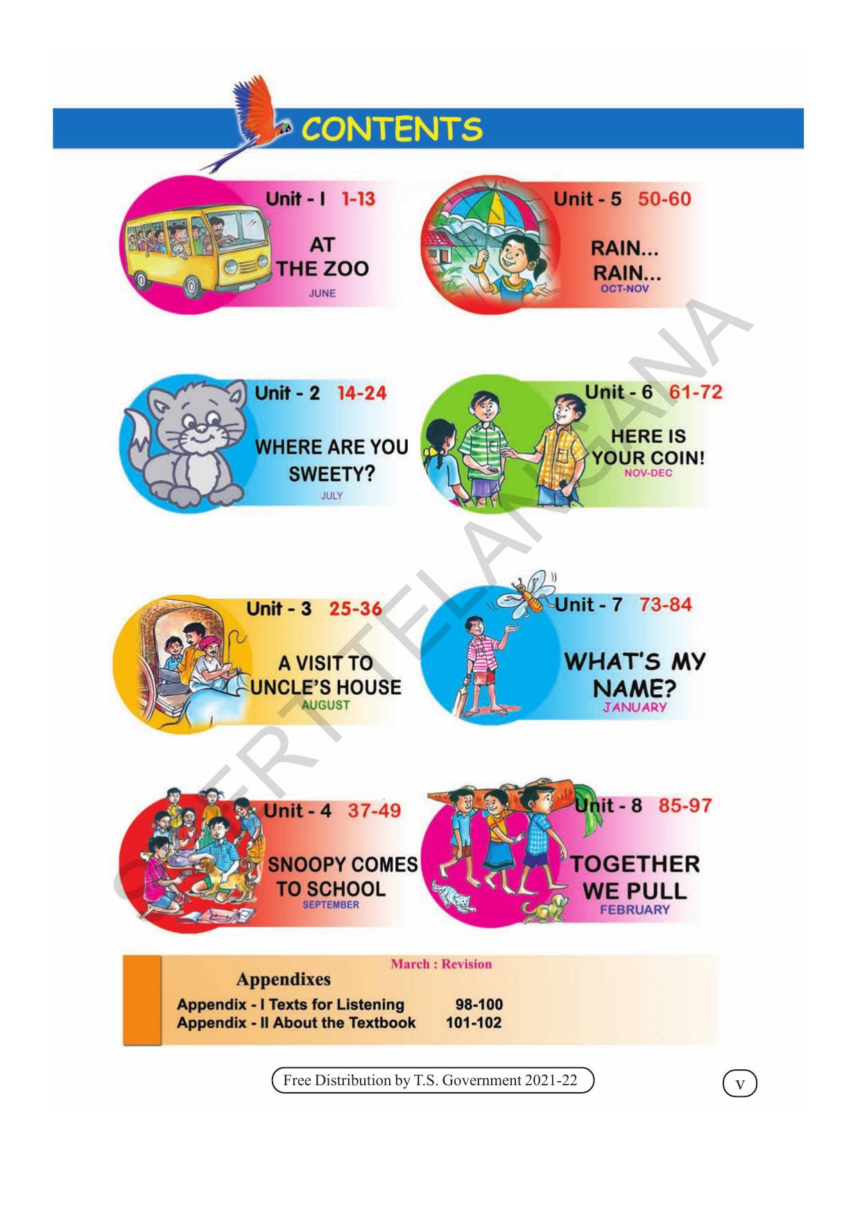 TS SCERT Class 2 English Path 1 (Telugu Medium) Text Book - Page 7