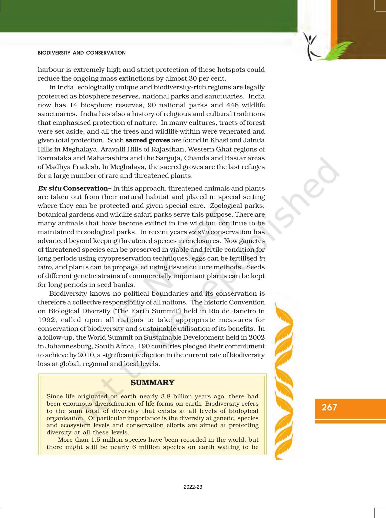 NCERT Book for Class 12 Biology Chapter 15 Biodiversity and Conservation - Page 10