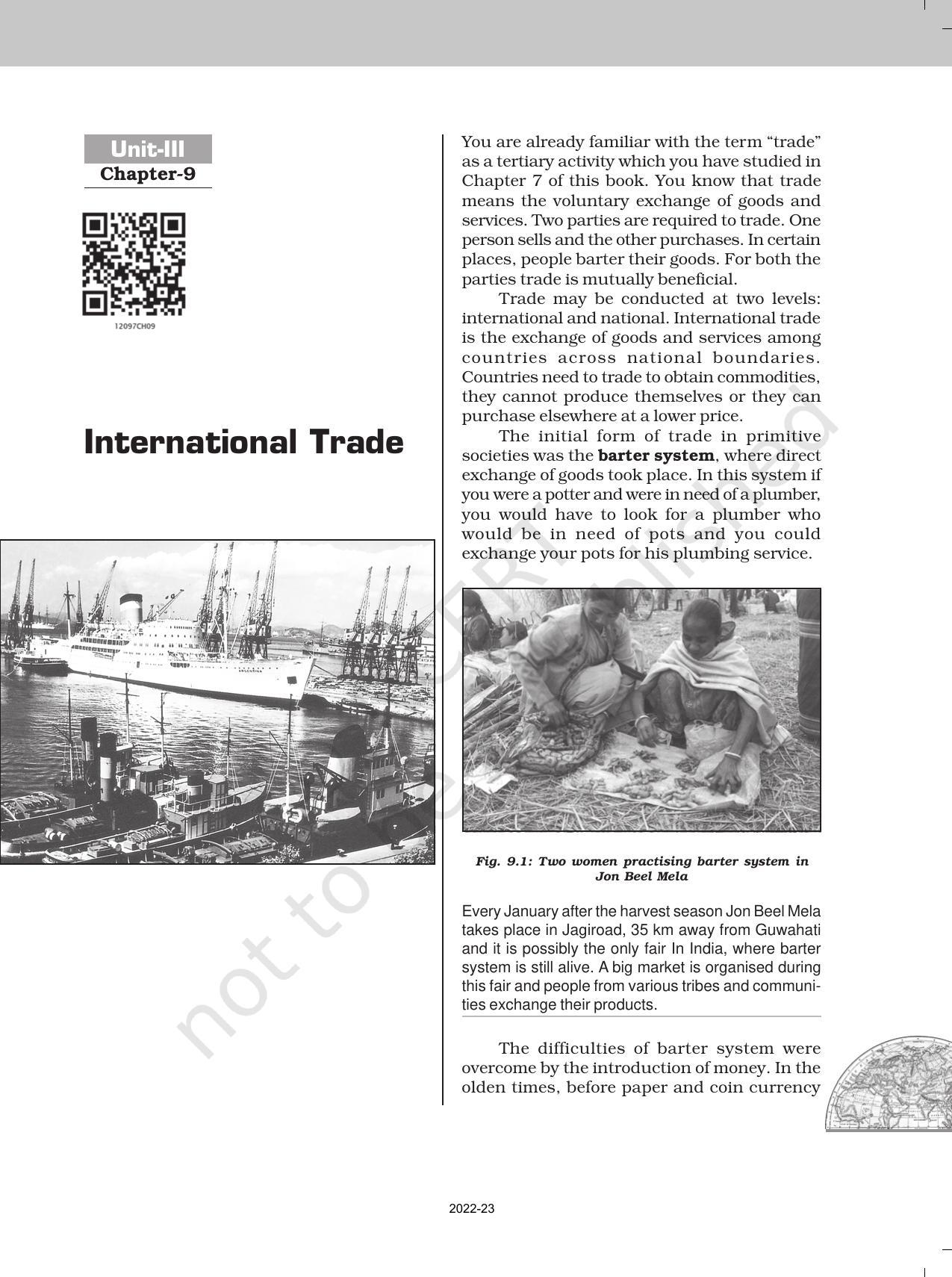 NCERT Book For Class 12 Geography Chapter 9 International