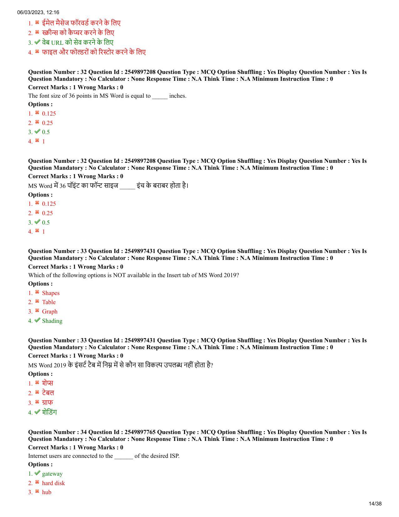 MP CPCT 4 Mar 2023 Question Paper Shift 1 - Page 14