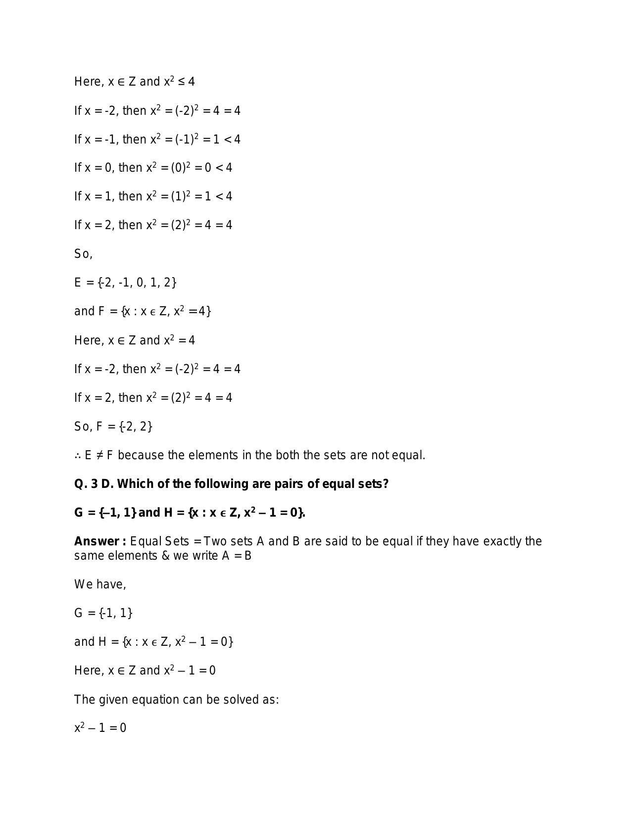 Chapter 1: Sets: RS Aggarwal Class 11 Solutions  - Page 24