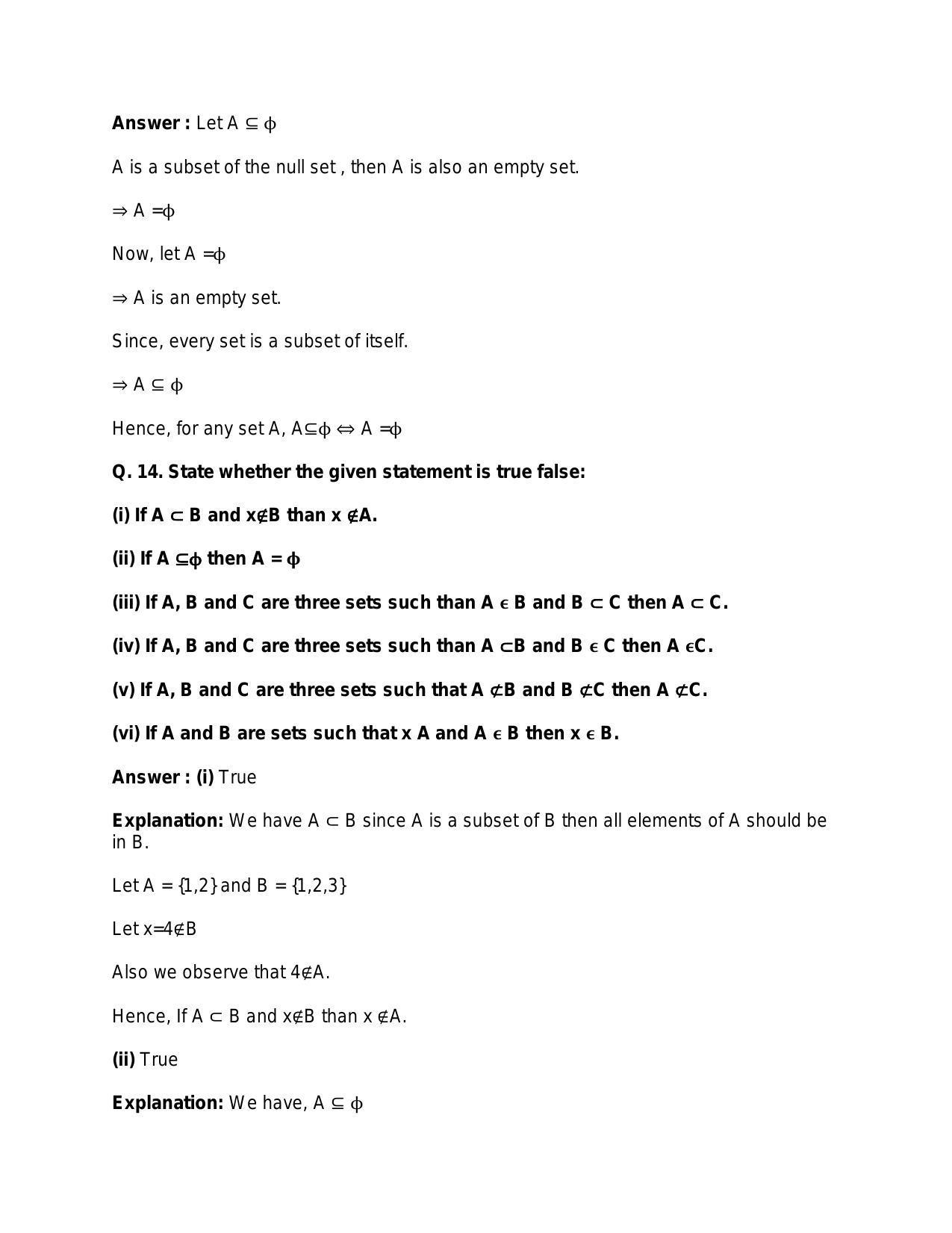 Chapter 1: Sets: RS Aggarwal Class 11 Solutions  - Page 41