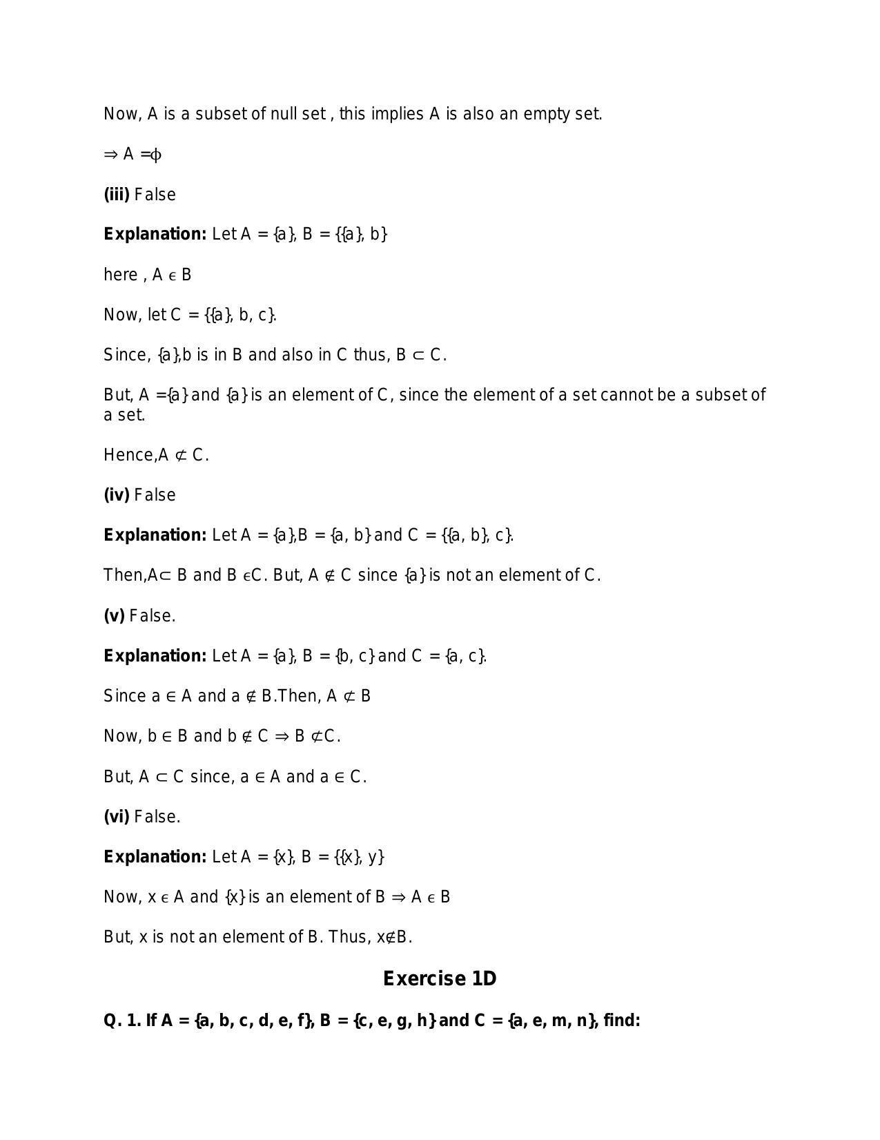 Chapter 1: Sets: RS Aggarwal Class 11 Solutions  - Page 42