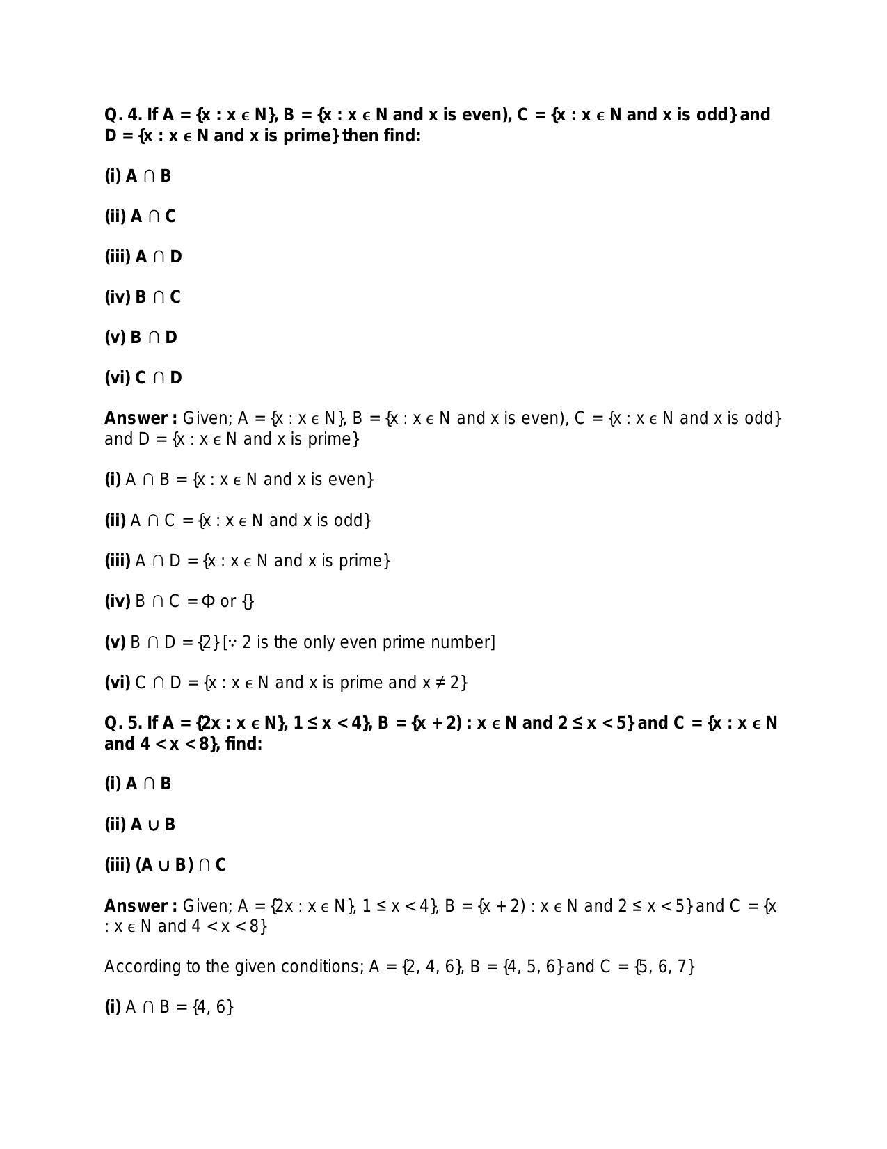 Chapter 1: Sets: RS Aggarwal Class 11 Solutions  - Page 45