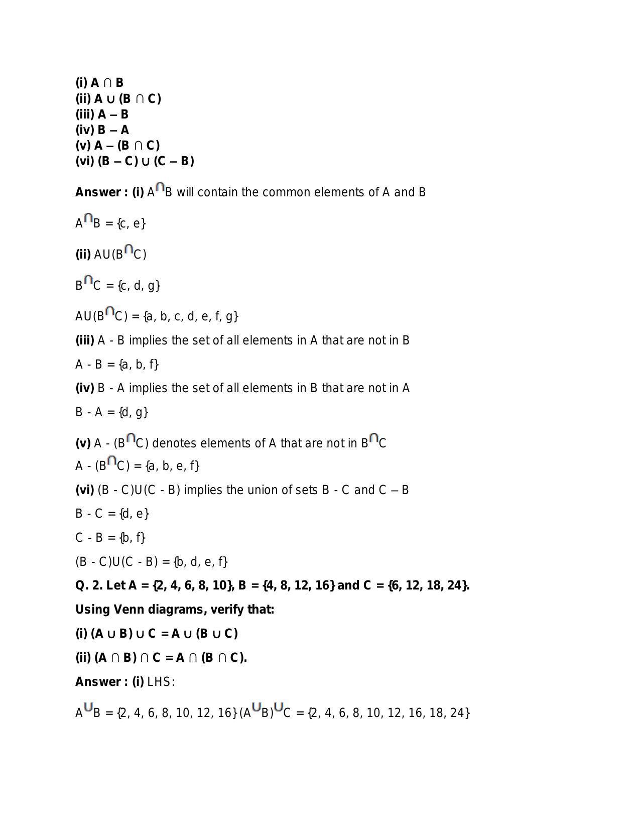 Chapter 1: Sets: RS Aggarwal Class 11 Solutions  - Page 60