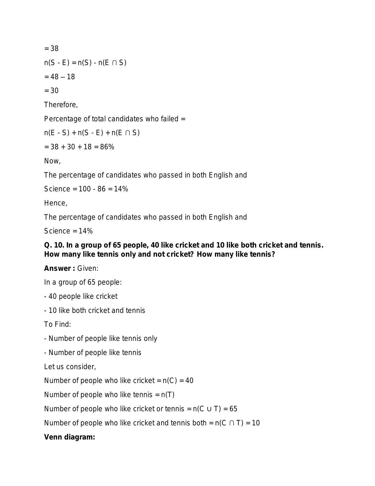 Chapter 1: Sets: RS Aggarwal Class 11 Solutions  - Page 76
