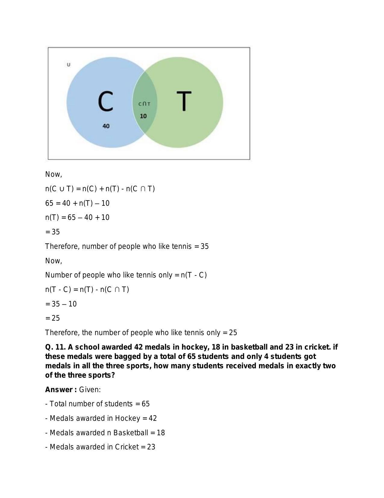 Chapter 1: Sets: RS Aggarwal Class 11 Solutions  - Page 77