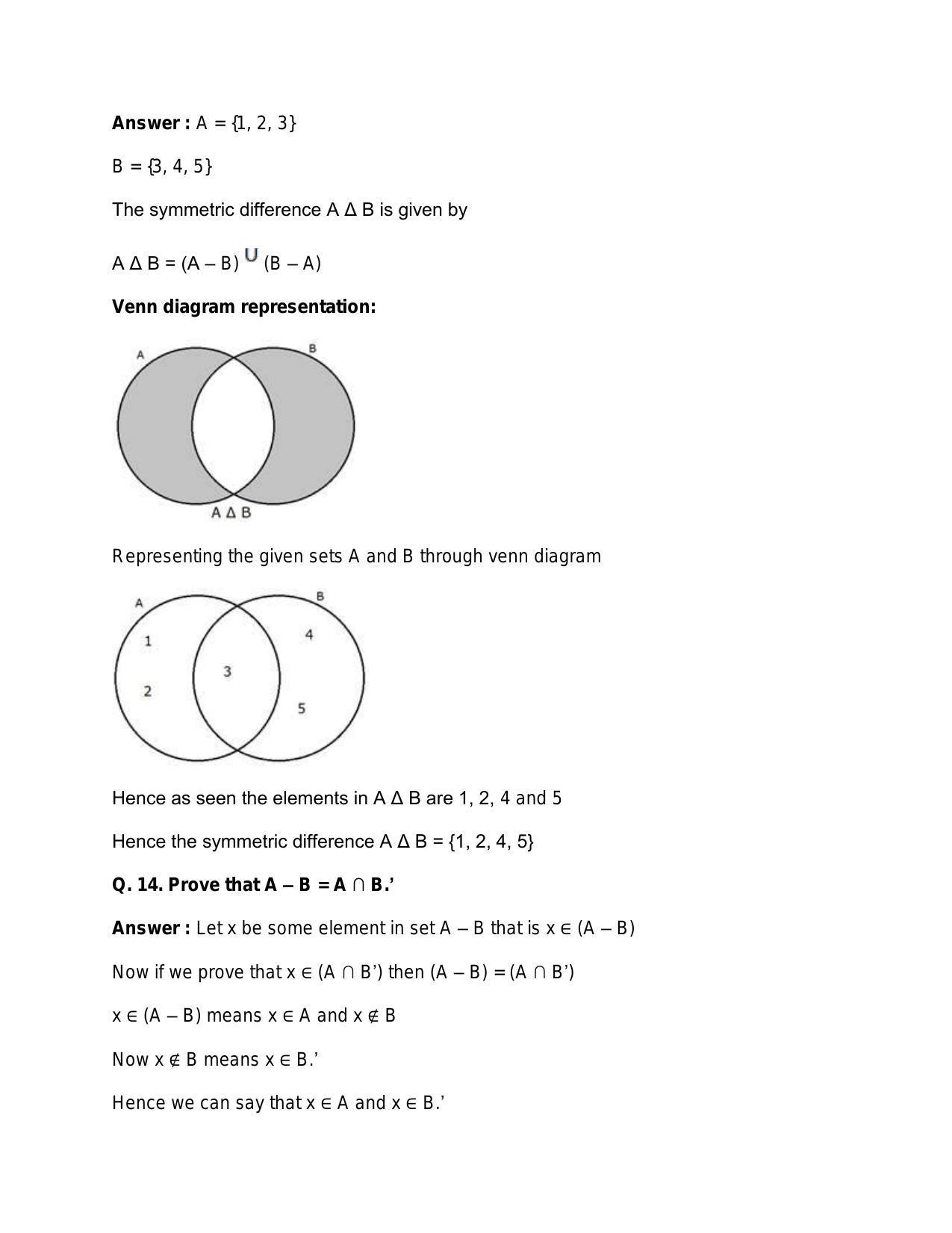 Chapter 1: Sets: RS Aggarwal Class 11 Solutions  - Page 95