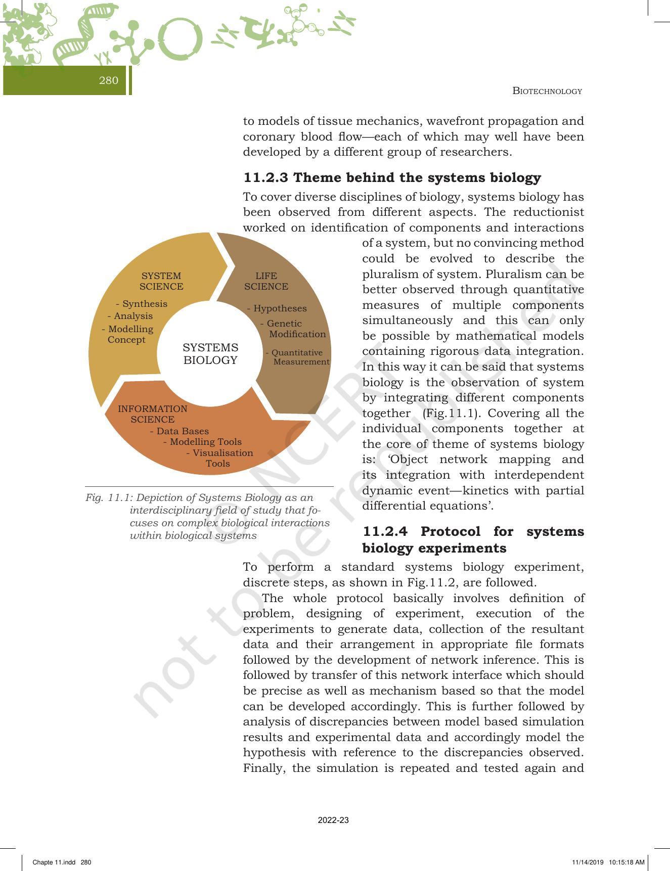 NCERT Book for Class 11 Biotechnology Chapter 11 Programming and Systems Biology - Page 5