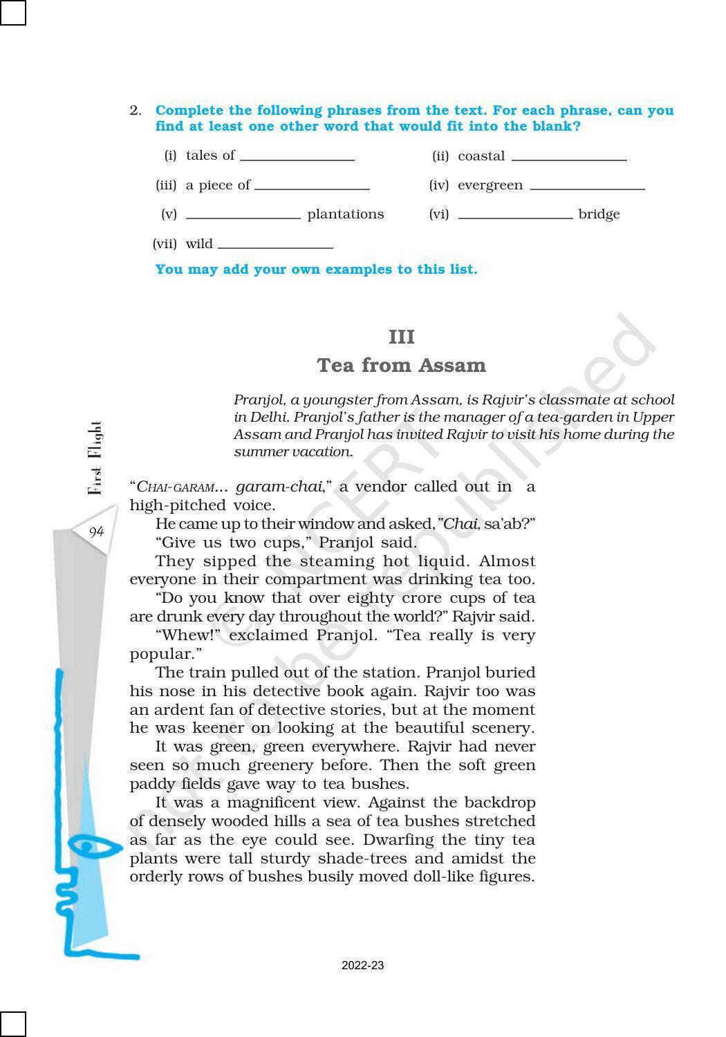 NCERT Book For Class 10 English Chapter 7 Glimpses Of India