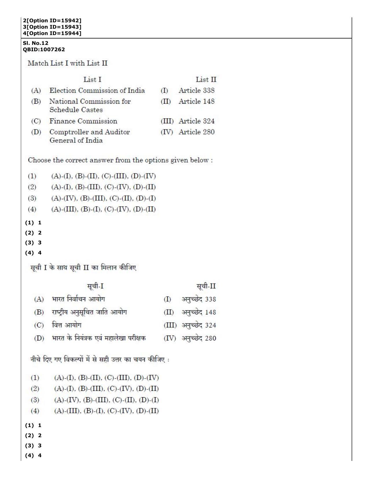 CUET (PG) 2022: PGQP-64 Nyaya Vaisheshika Prachin Nyaya (06-09-2022) Question Paper - Page 11