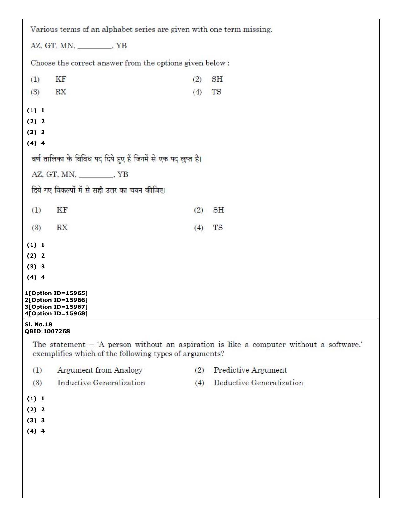 CUET (PG) 2022: PGQP-64 Nyaya Vaisheshika Prachin Nyaya (06-09-2022) Question Paper - Page 17