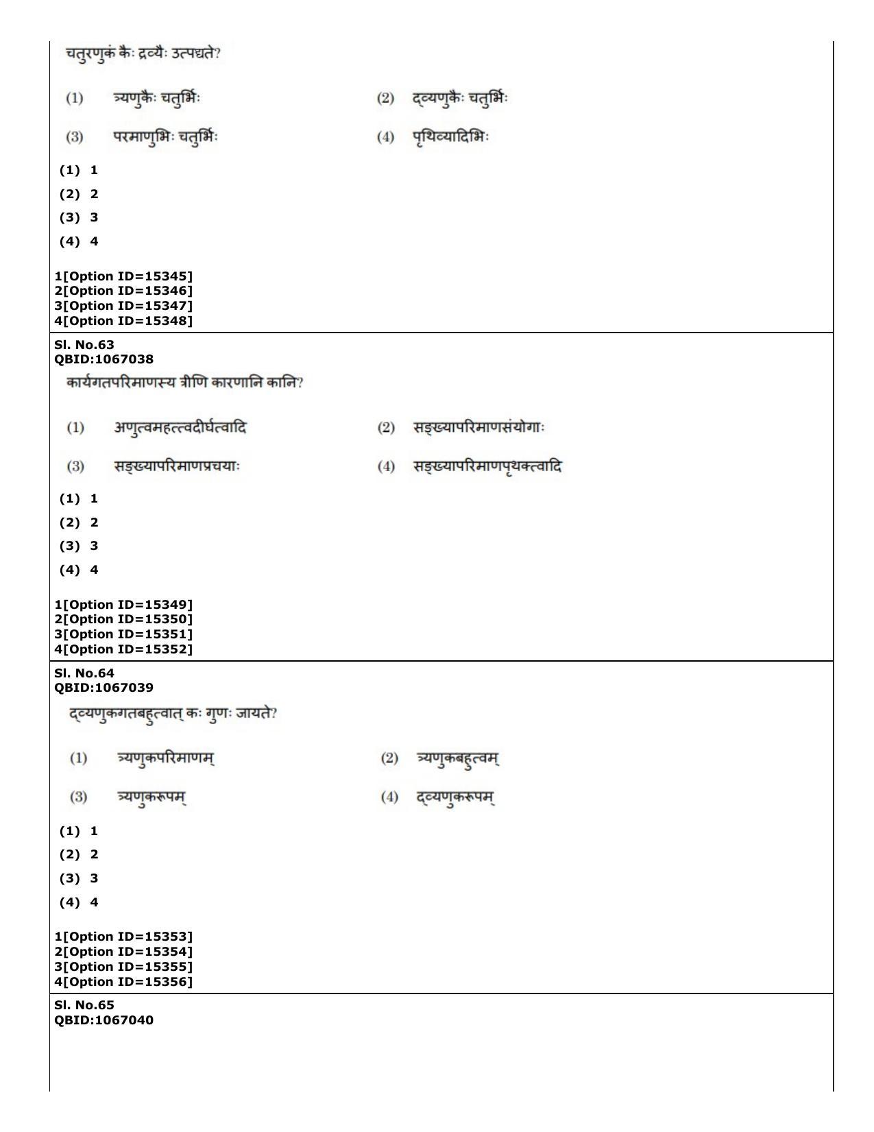 CUET (PG) 2022: PGQP-64 Nyaya Vaisheshika Prachin Nyaya (06-09-2022) Question Paper - Page 38