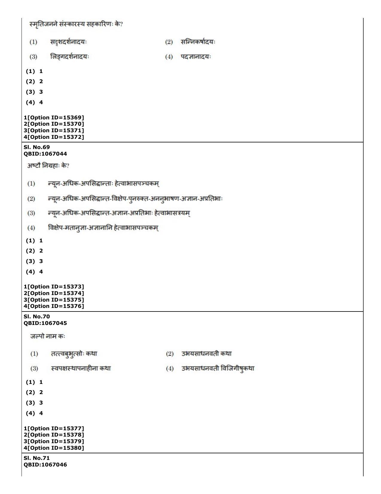 CUET (PG) 2022: PGQP-64 Nyaya Vaisheshika Prachin Nyaya (06-09-2022) Question Paper - Page 40