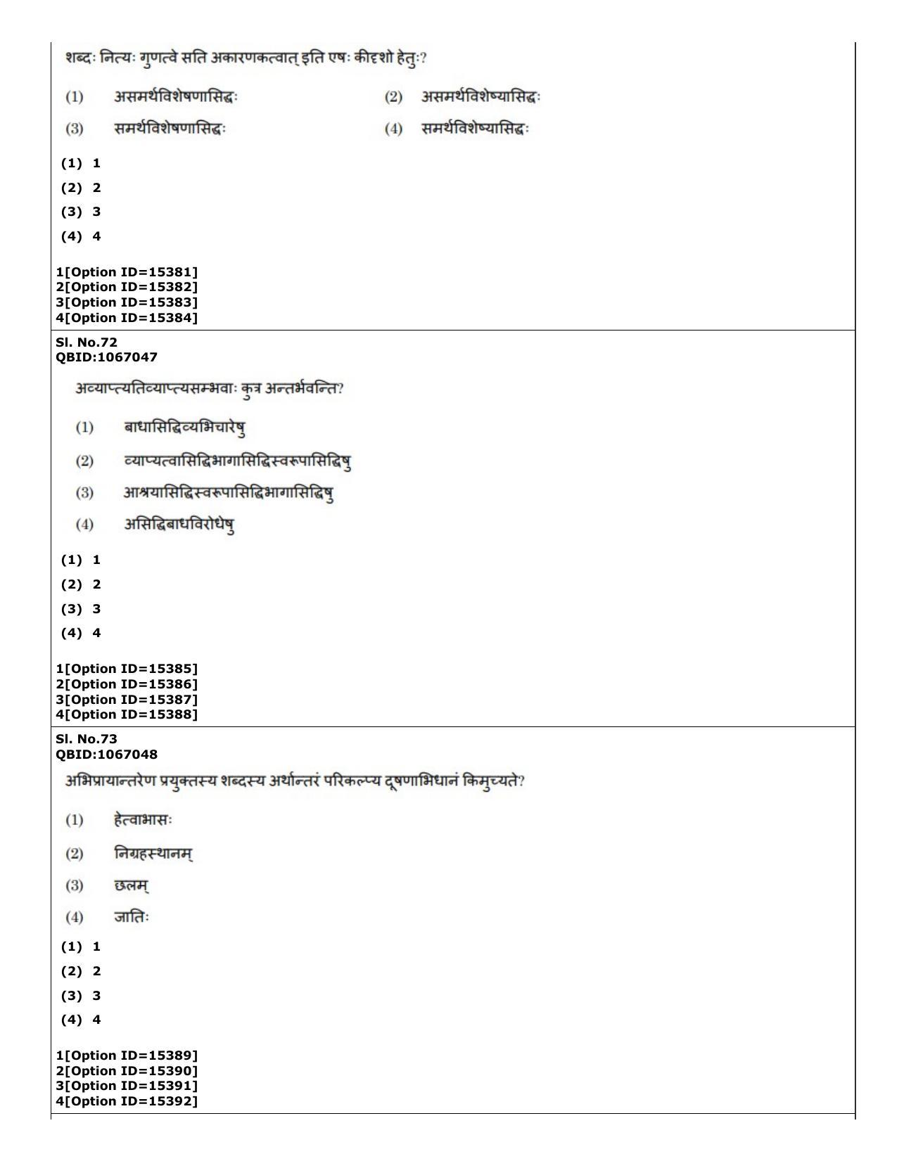 CUET (PG) 2022: PGQP-64 Nyaya Vaisheshika Prachin Nyaya (06-09-2022) Question Paper - Page 41