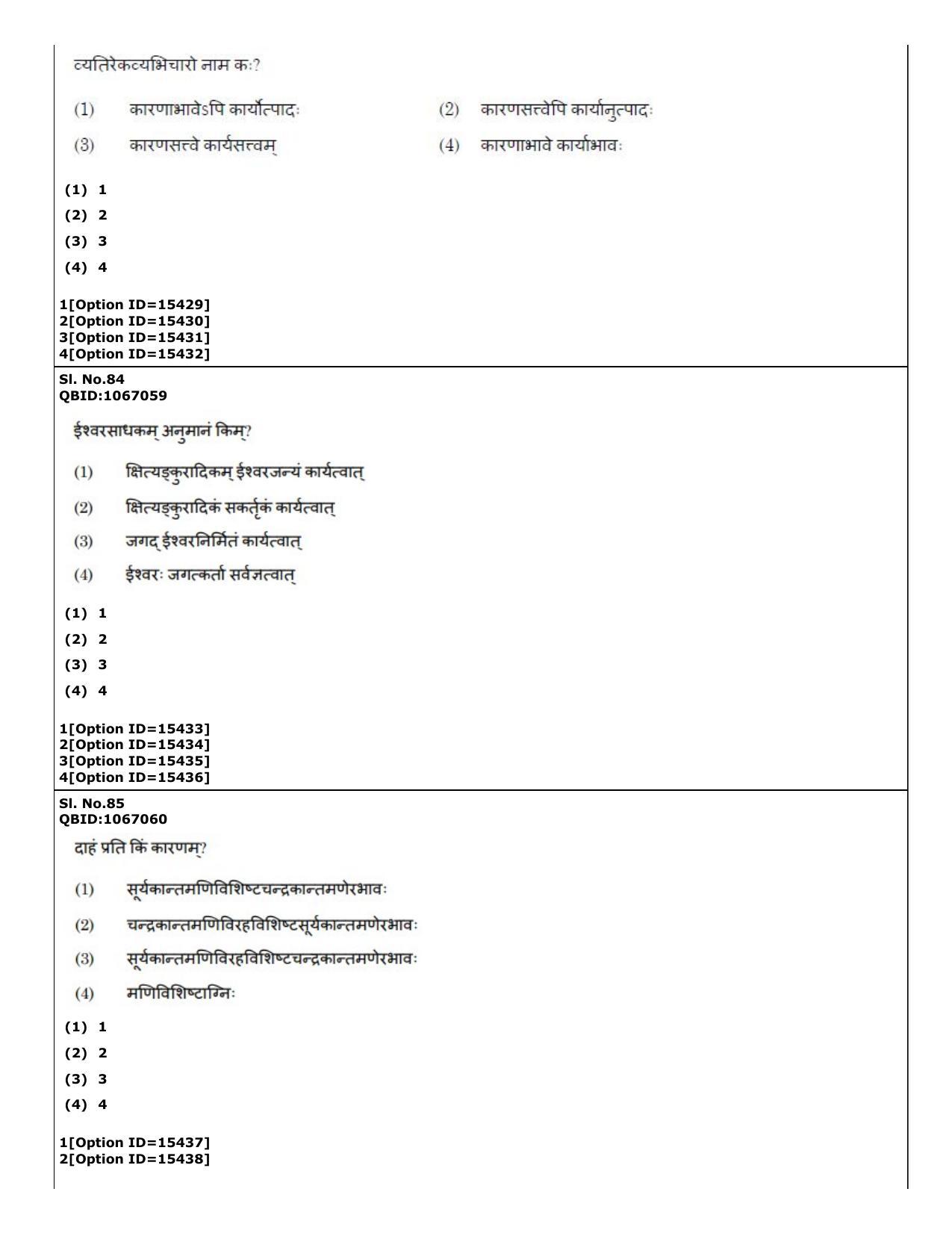 CUET (PG) 2022: PGQP-64 Nyaya Vaisheshika Prachin Nyaya (06-09-2022) Question Paper - Page 45